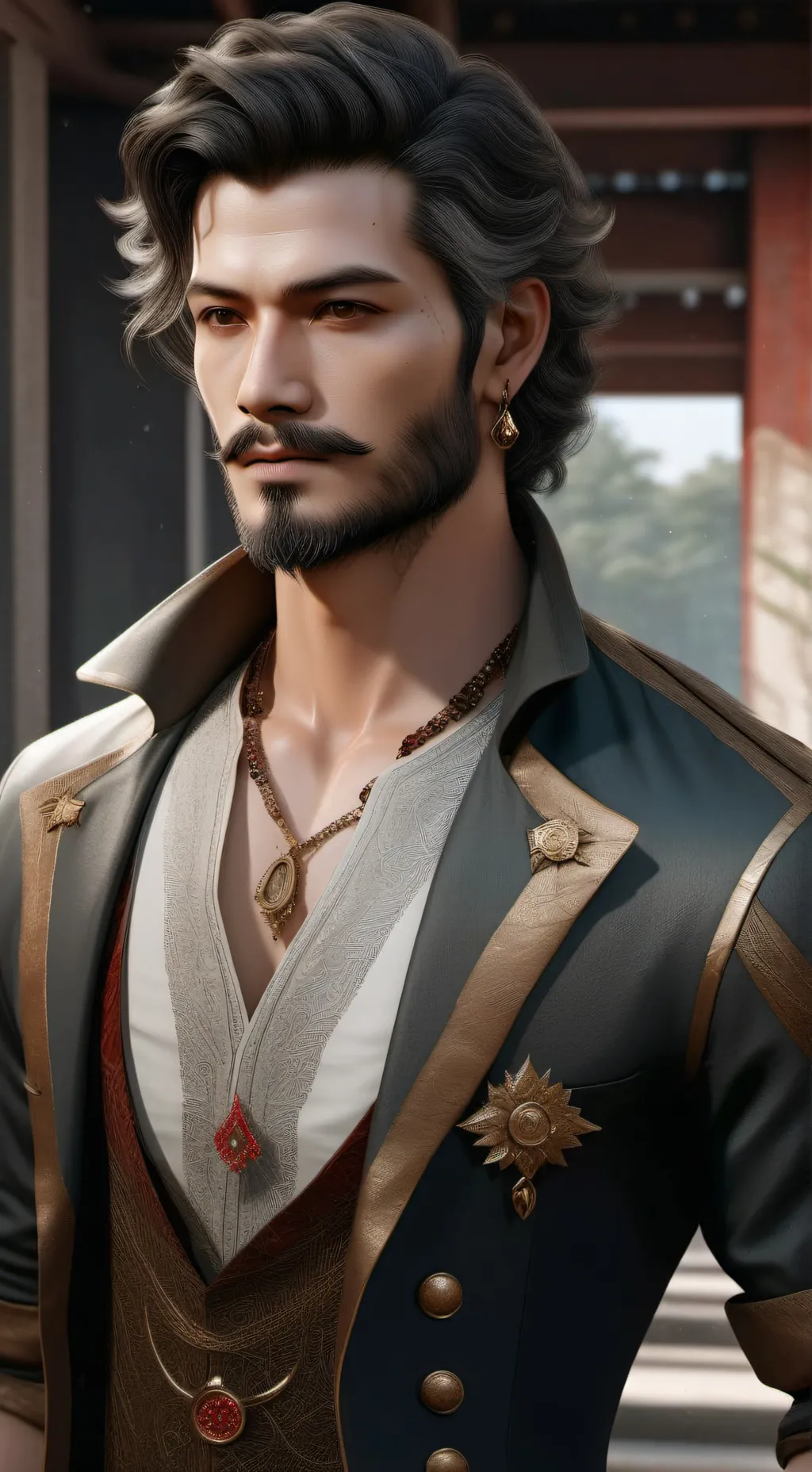 ai character: leonardo background