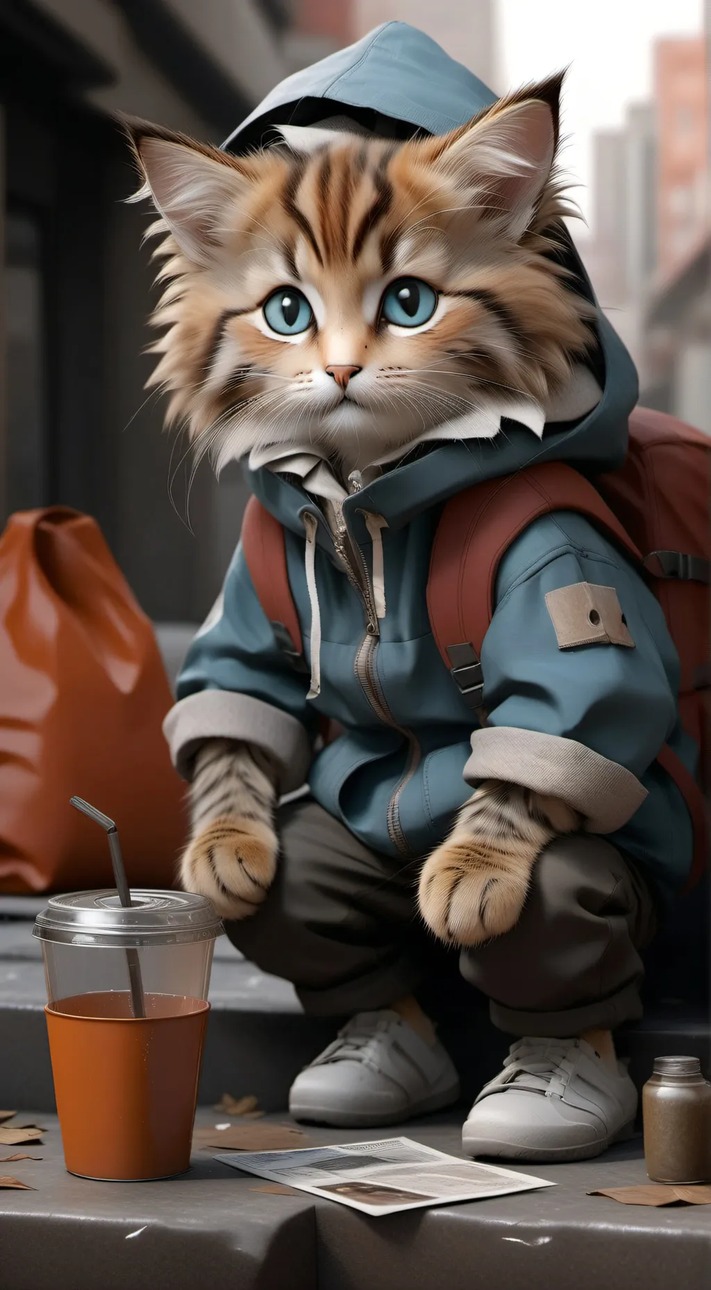 ai character: котек background