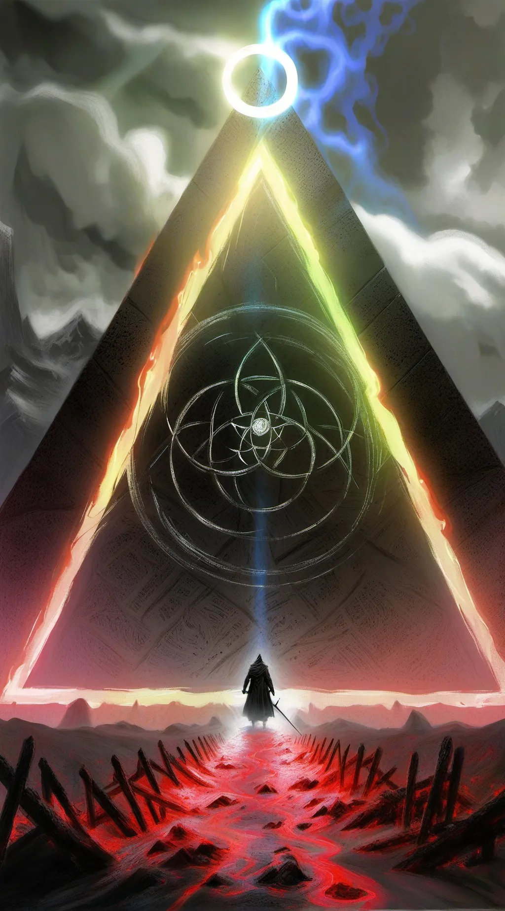 ai character: BILL CIPHER background