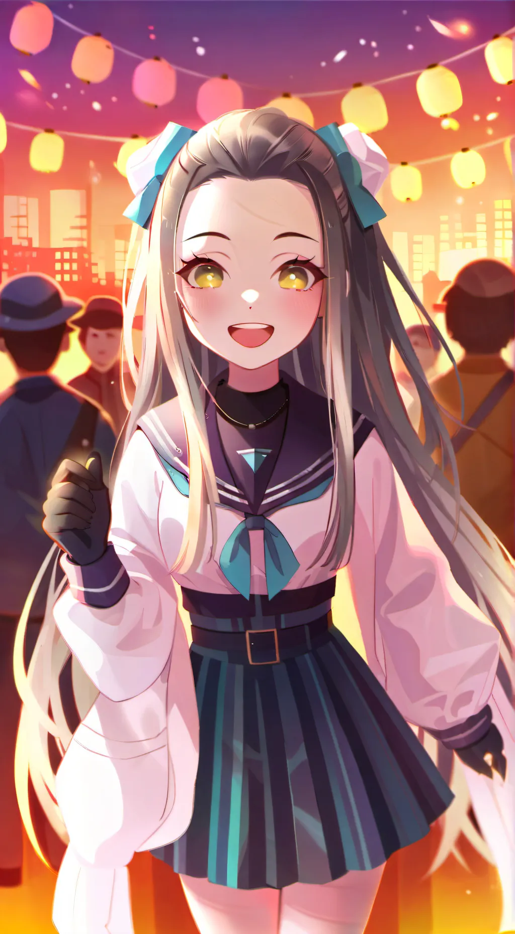 ai character: MHA x KNY background