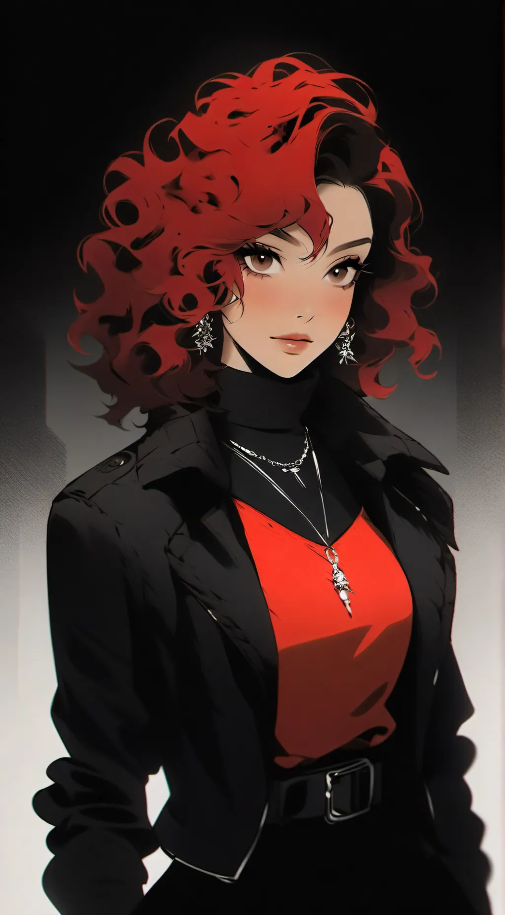 ai character: Ruby Red  background