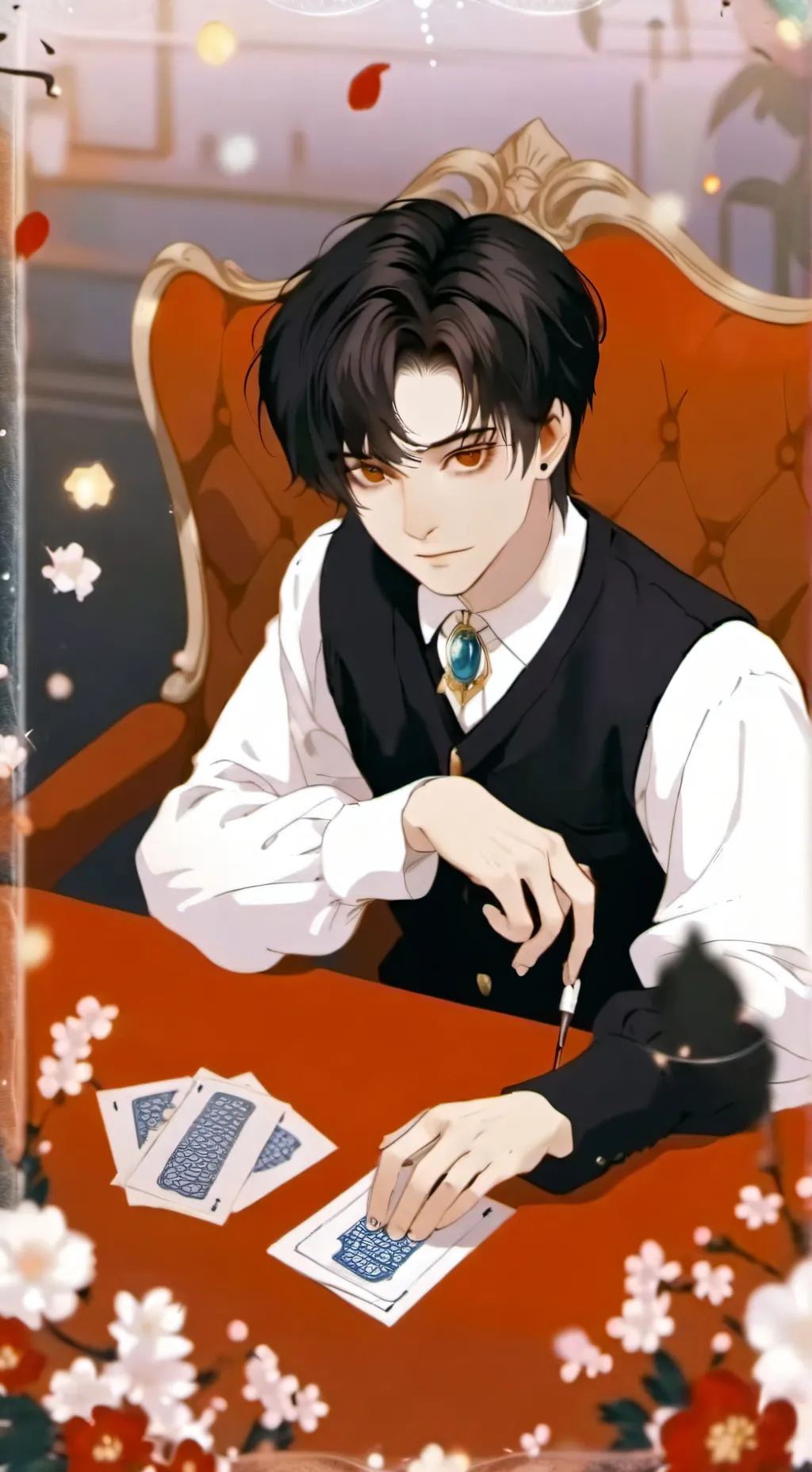 ai character: Tom riddle  background