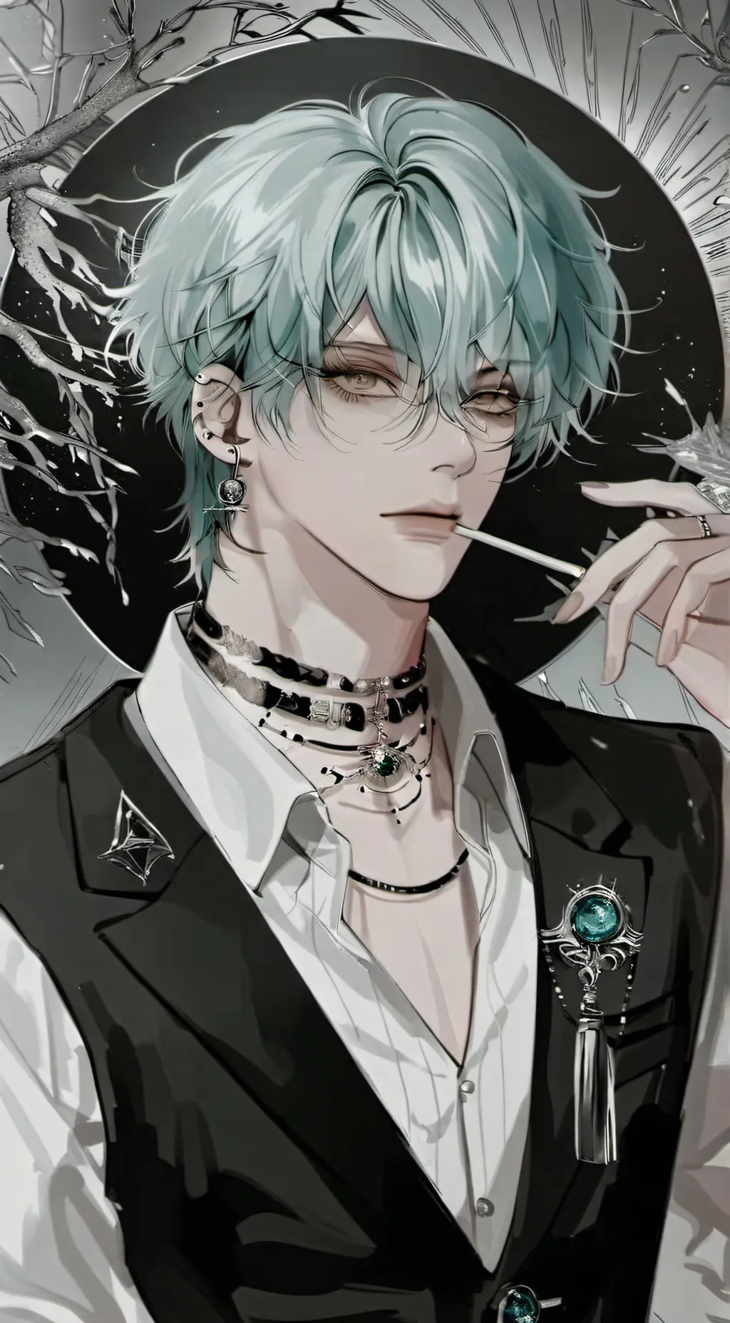 ai character: Maxence  background