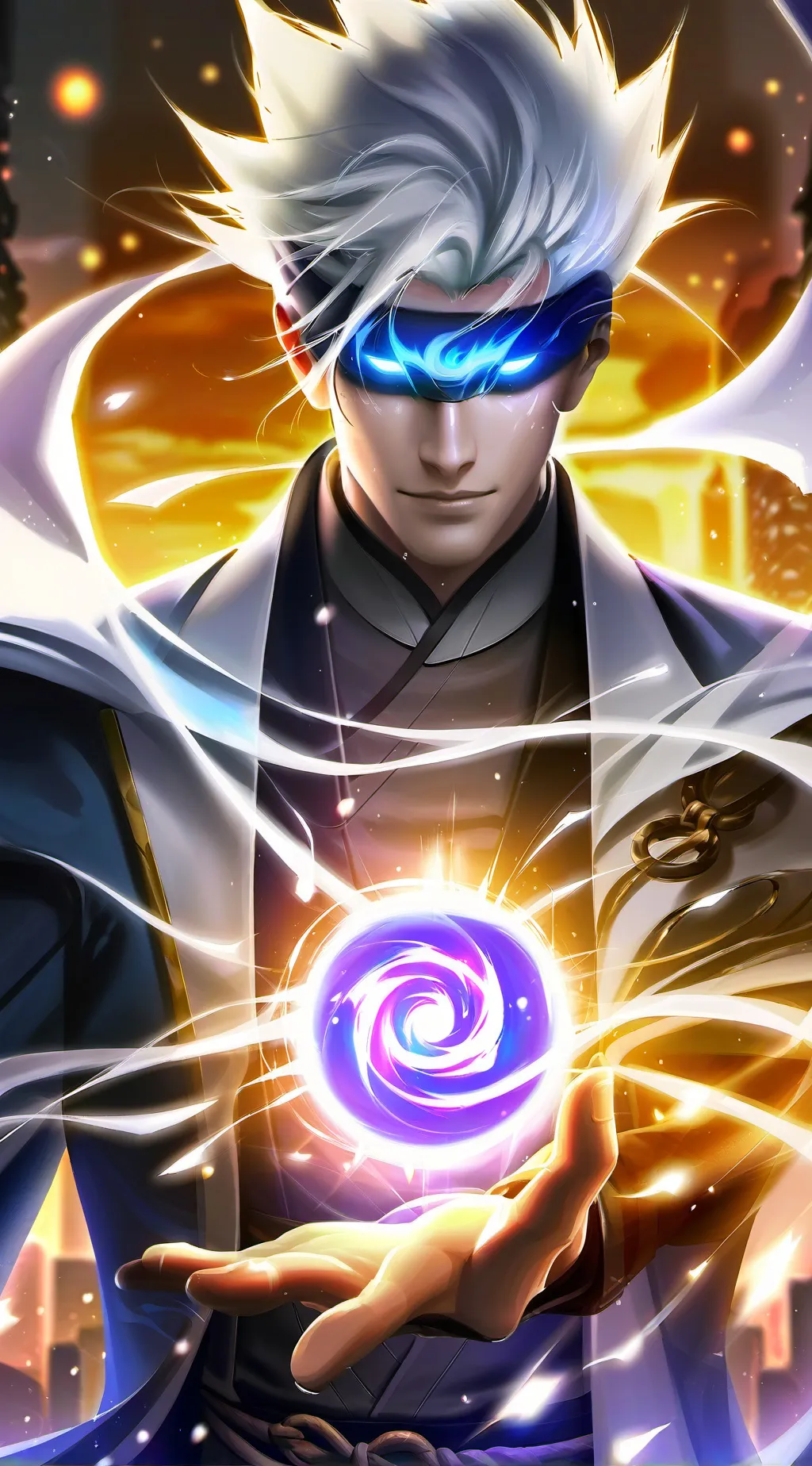 ai character: Satoru Gojo background