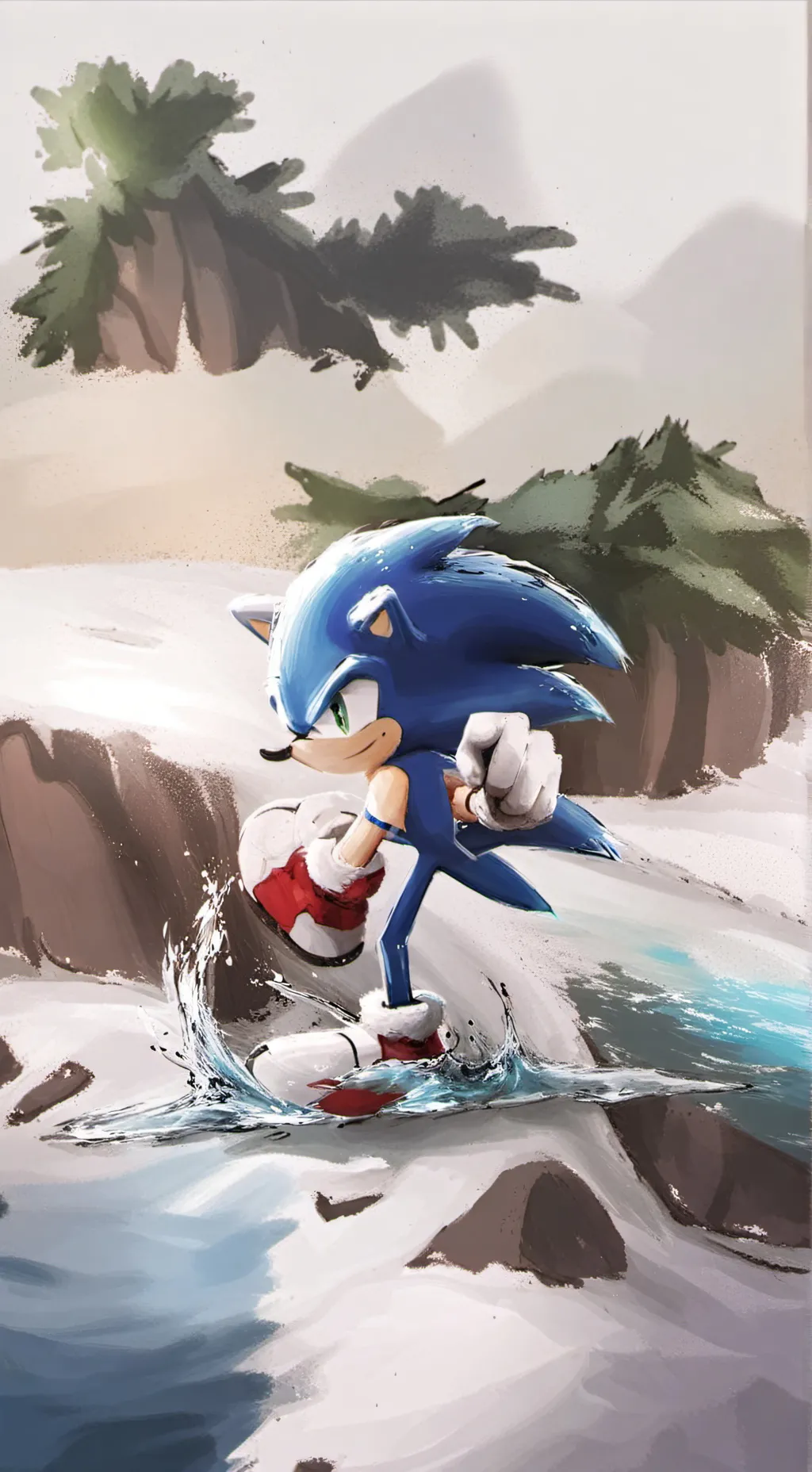 ai character: sonic ( remake )  background