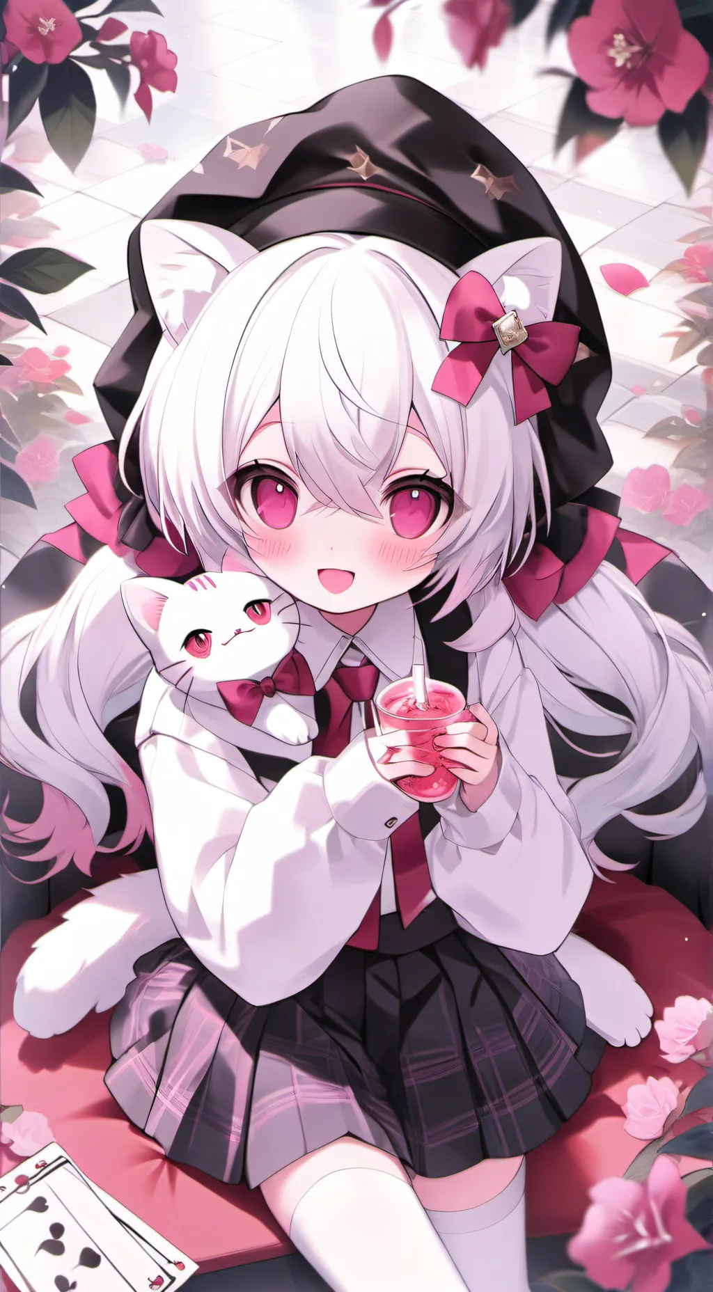 ai character: Uwu kitten background