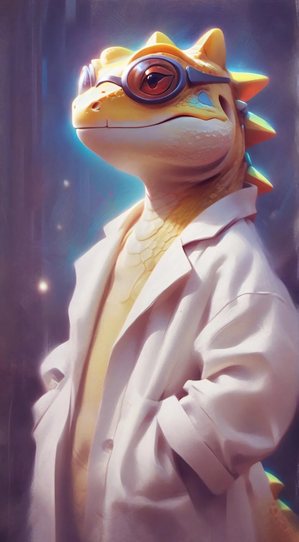 ai character: Alphys background