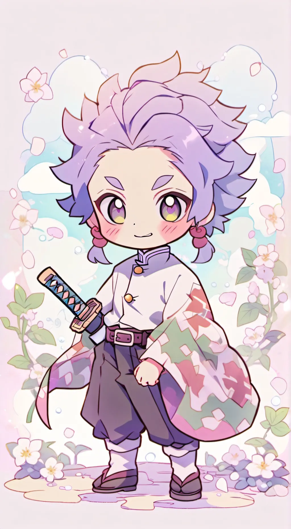 ai character: hehehe 🍭🌷✨ background