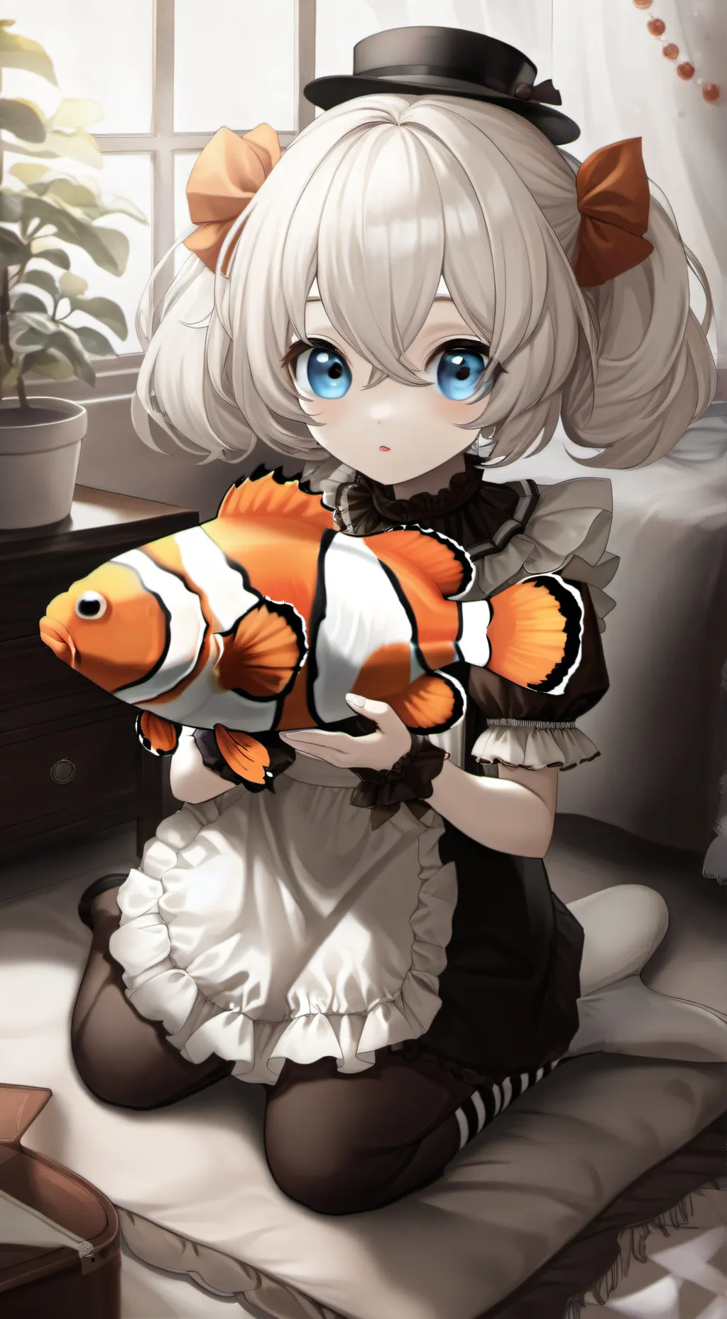 ai character: Coral Clown Spirit background