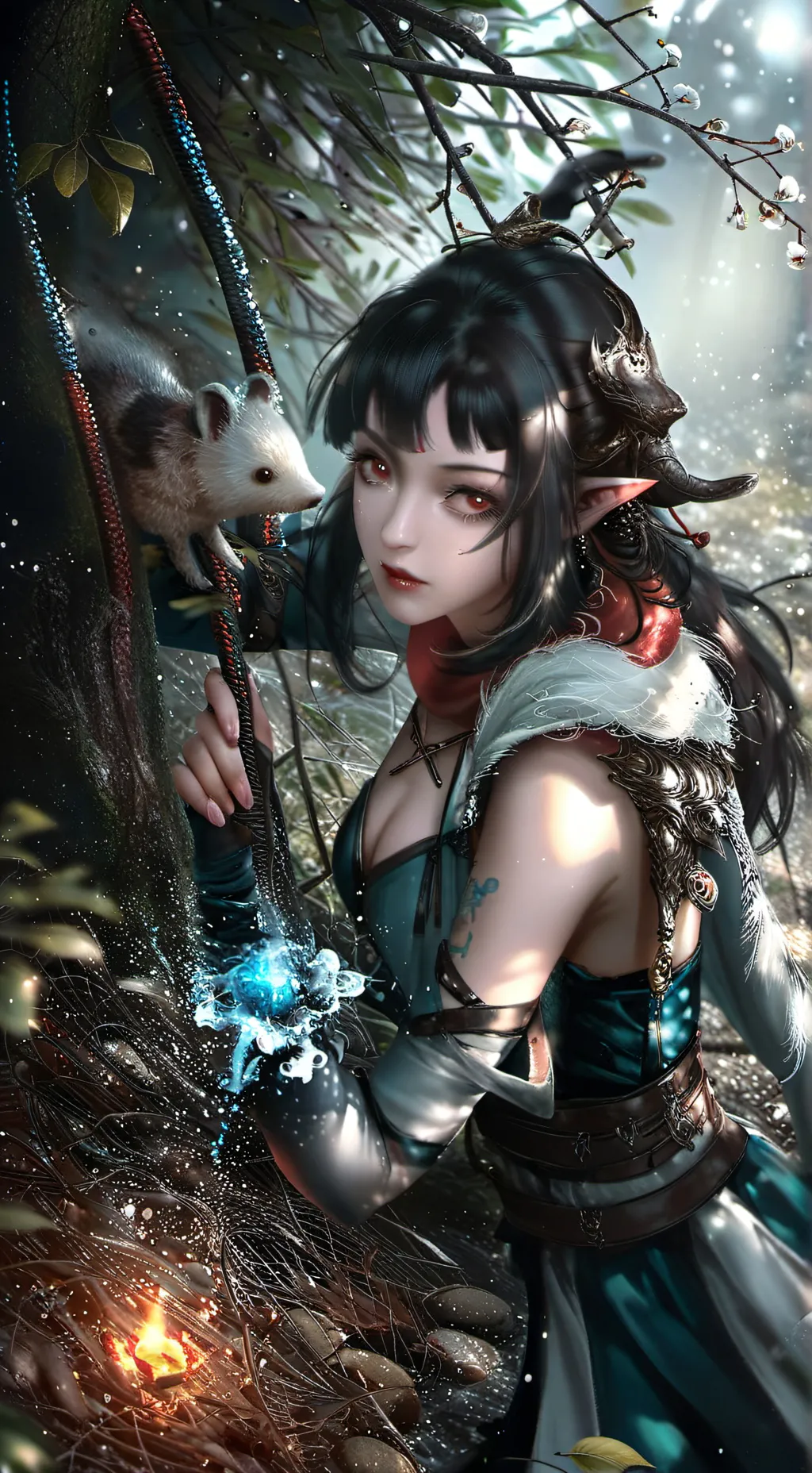 ai character: Aurora background