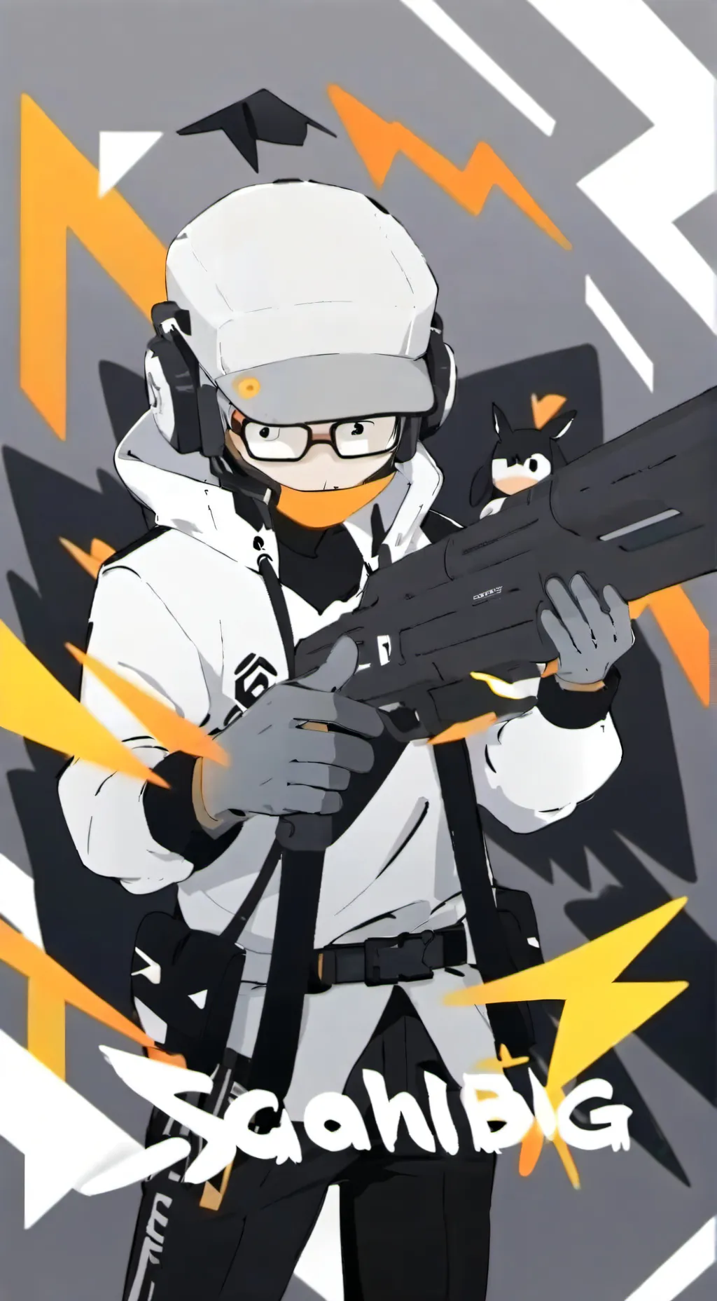 ai character: squid gaming background
