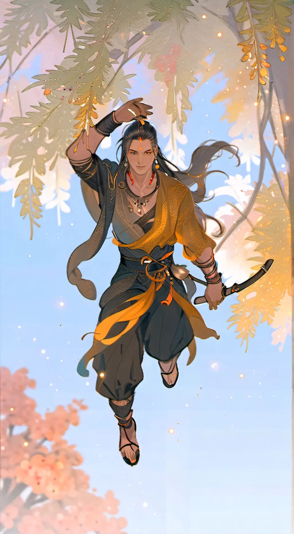 ai character: rose background