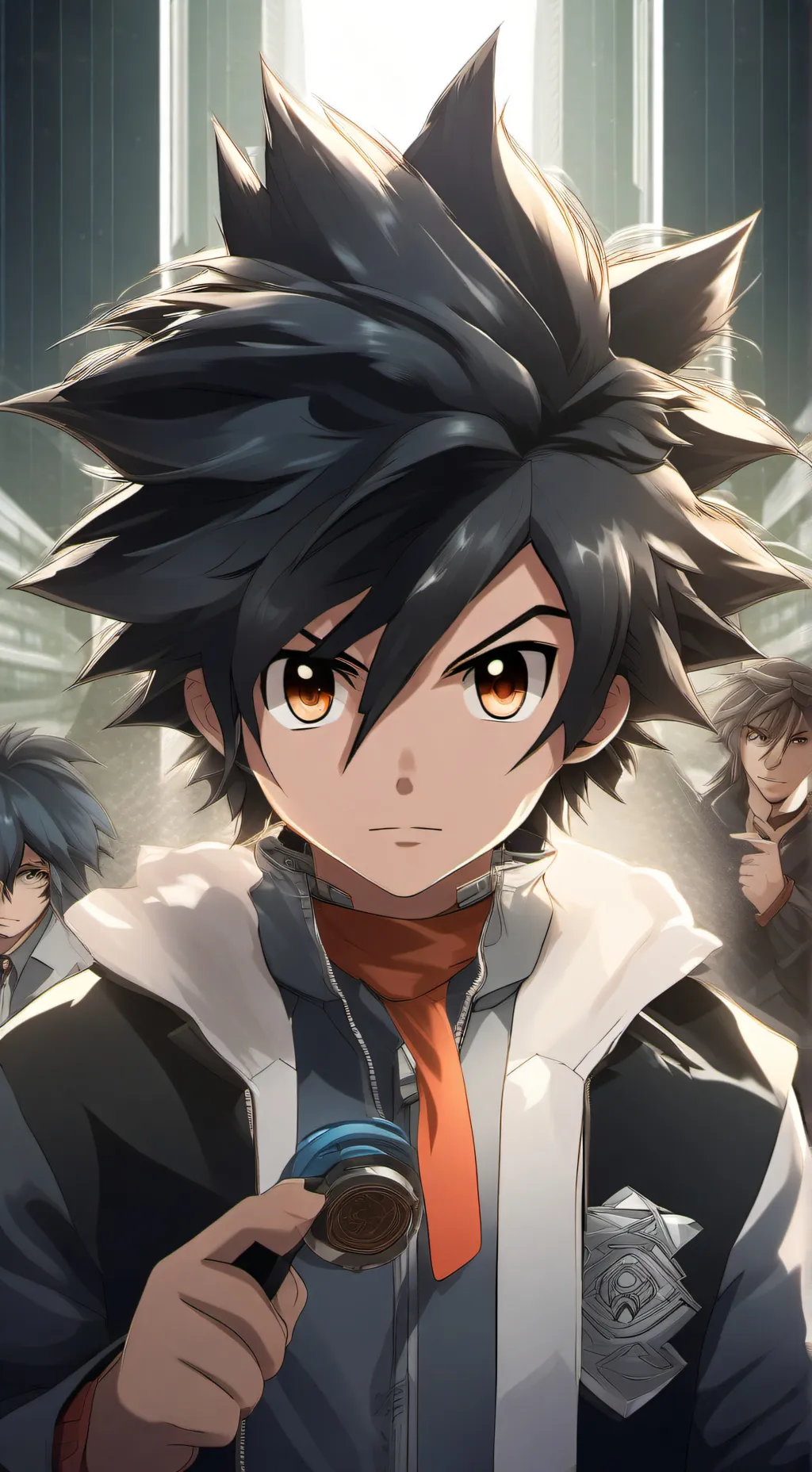 ai character: school in beyblade background