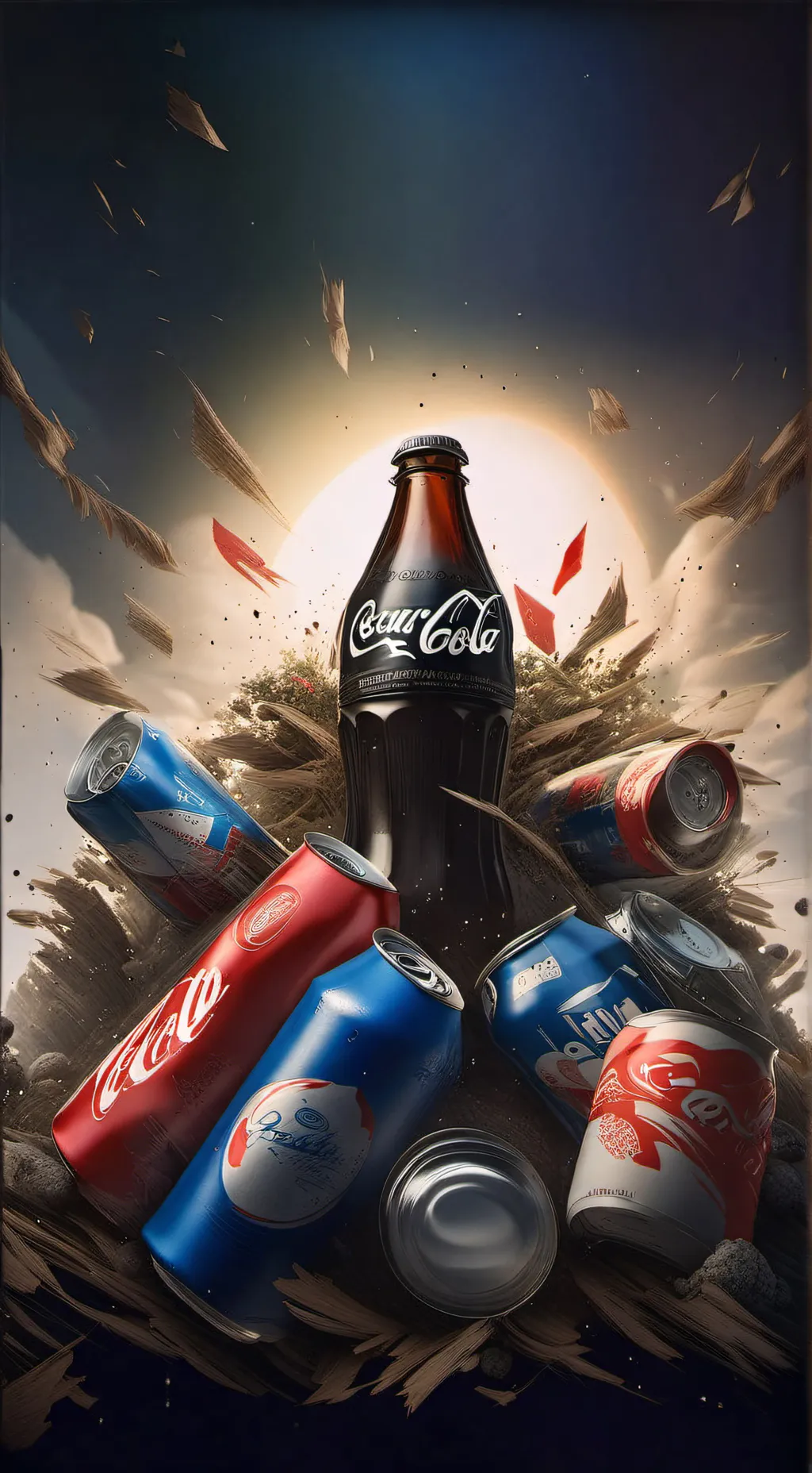 ai character: Coca cola o Pepsi  background