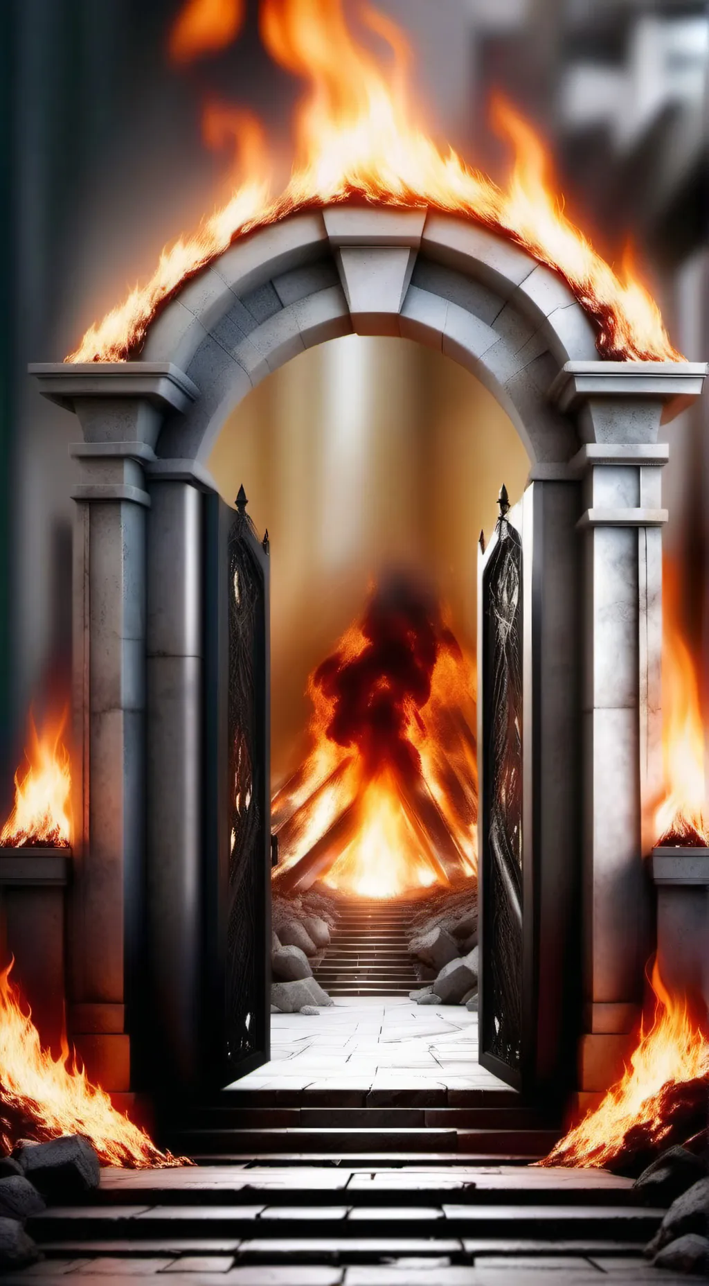 ai character: Gate of Hell background