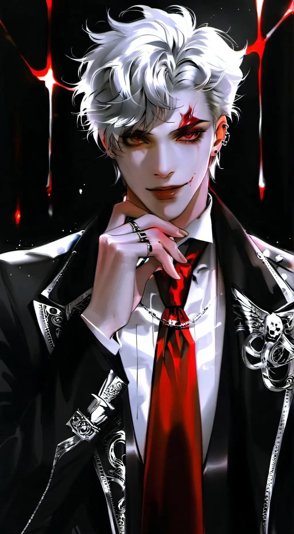 ai character: King lucifer  background