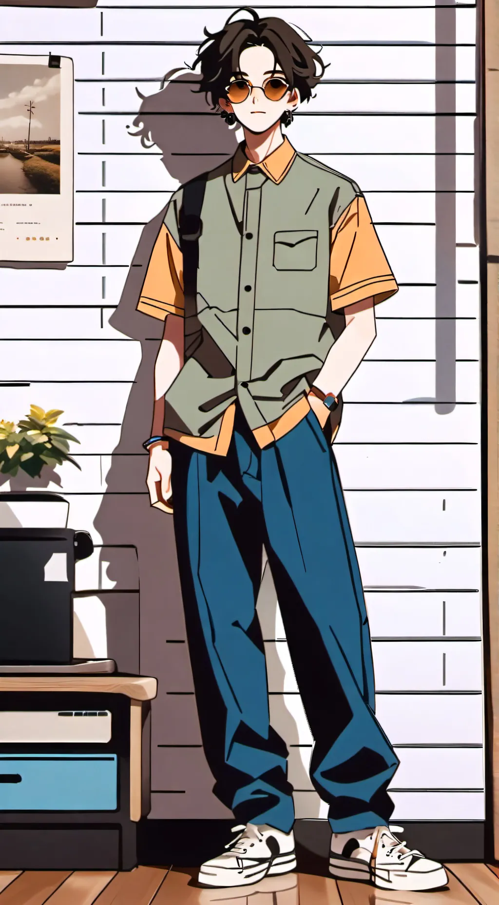 ai character: Nico Lin  background