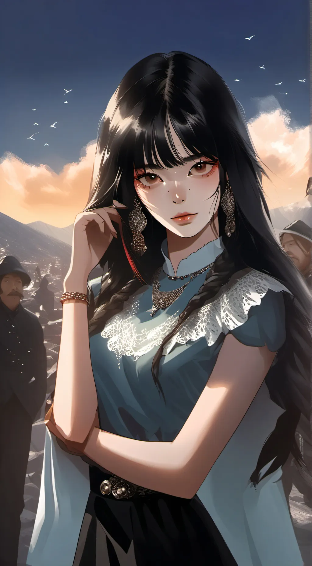 ai character: Mission dad  background