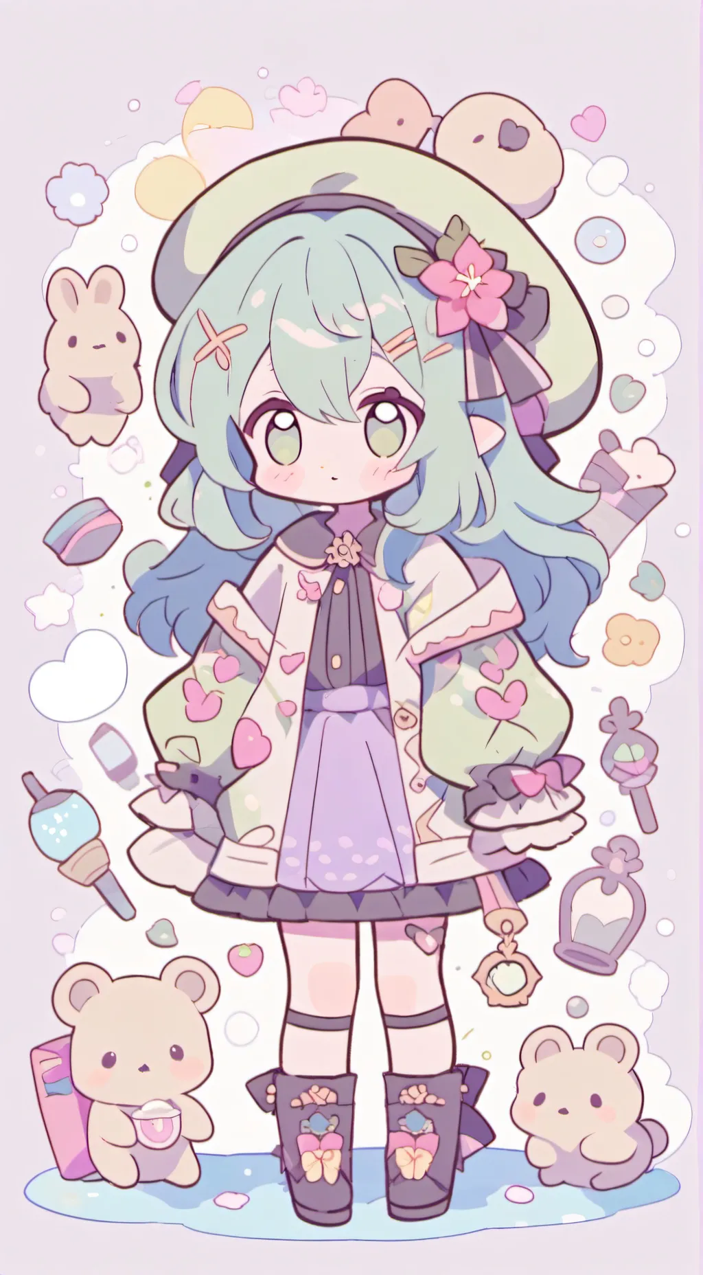 ai character: 🍀oilrose (V) 🖕🍀 background