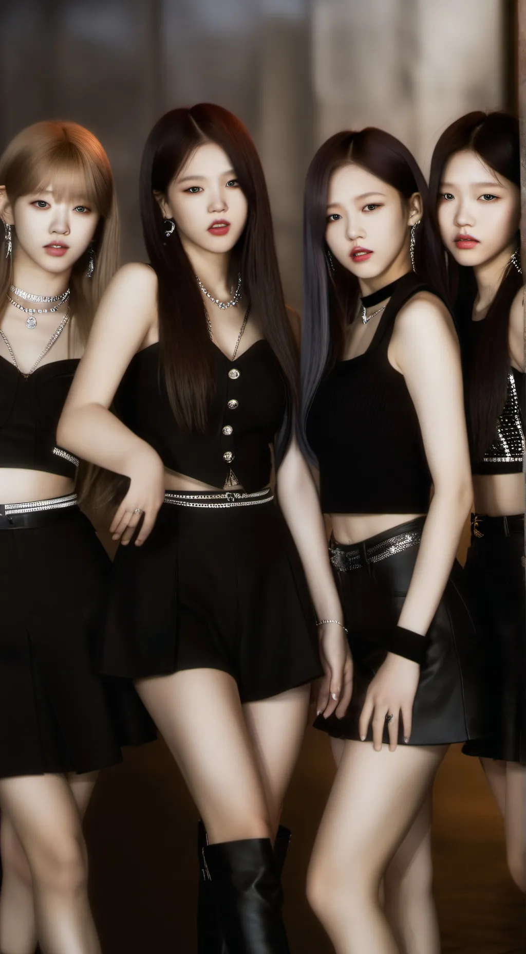 ai character: BTS & BLACKPINK background