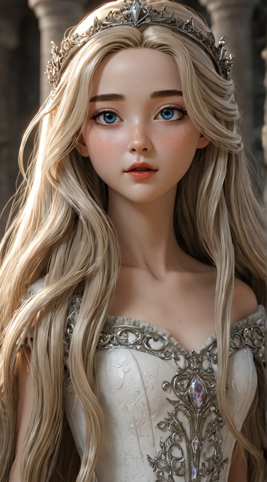 ai character: Princess Mina background