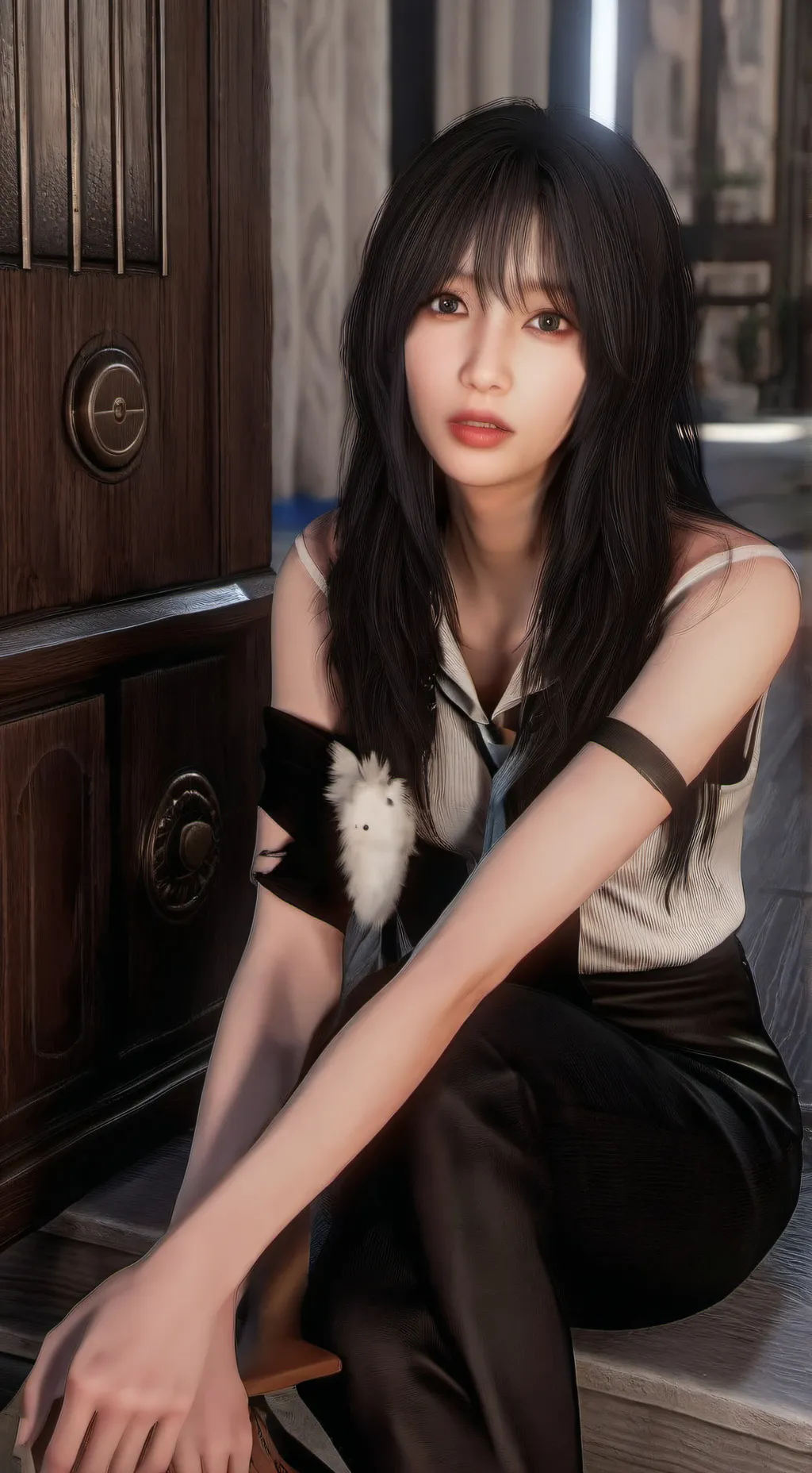 ai character: Momo twice background