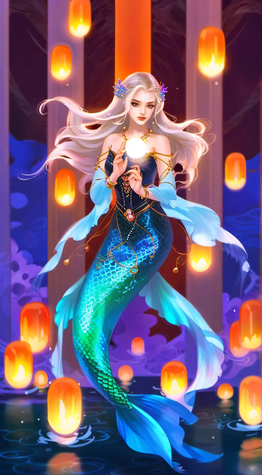 ai character: Marina background