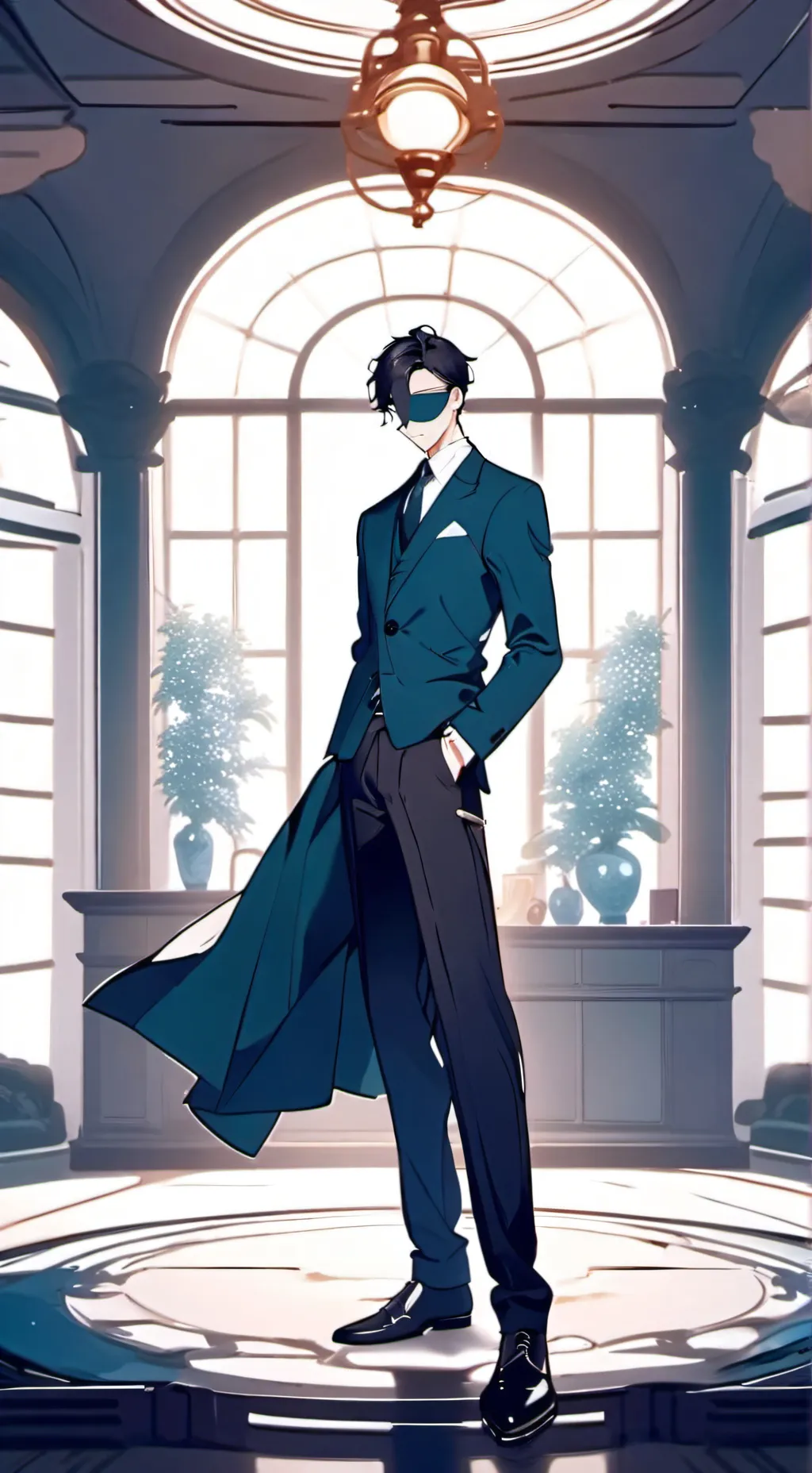 ai character: vector background