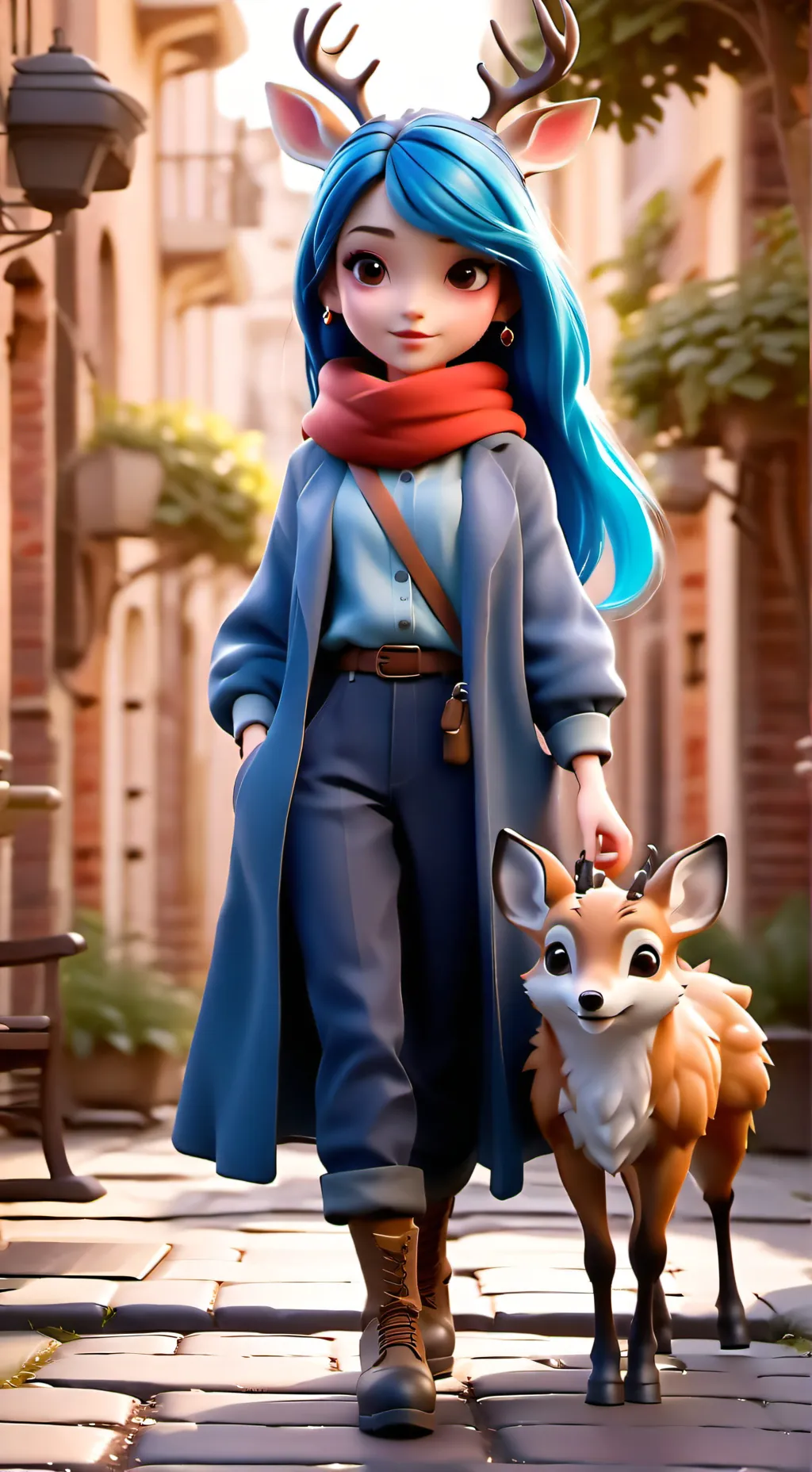 ai character: Hilda  background