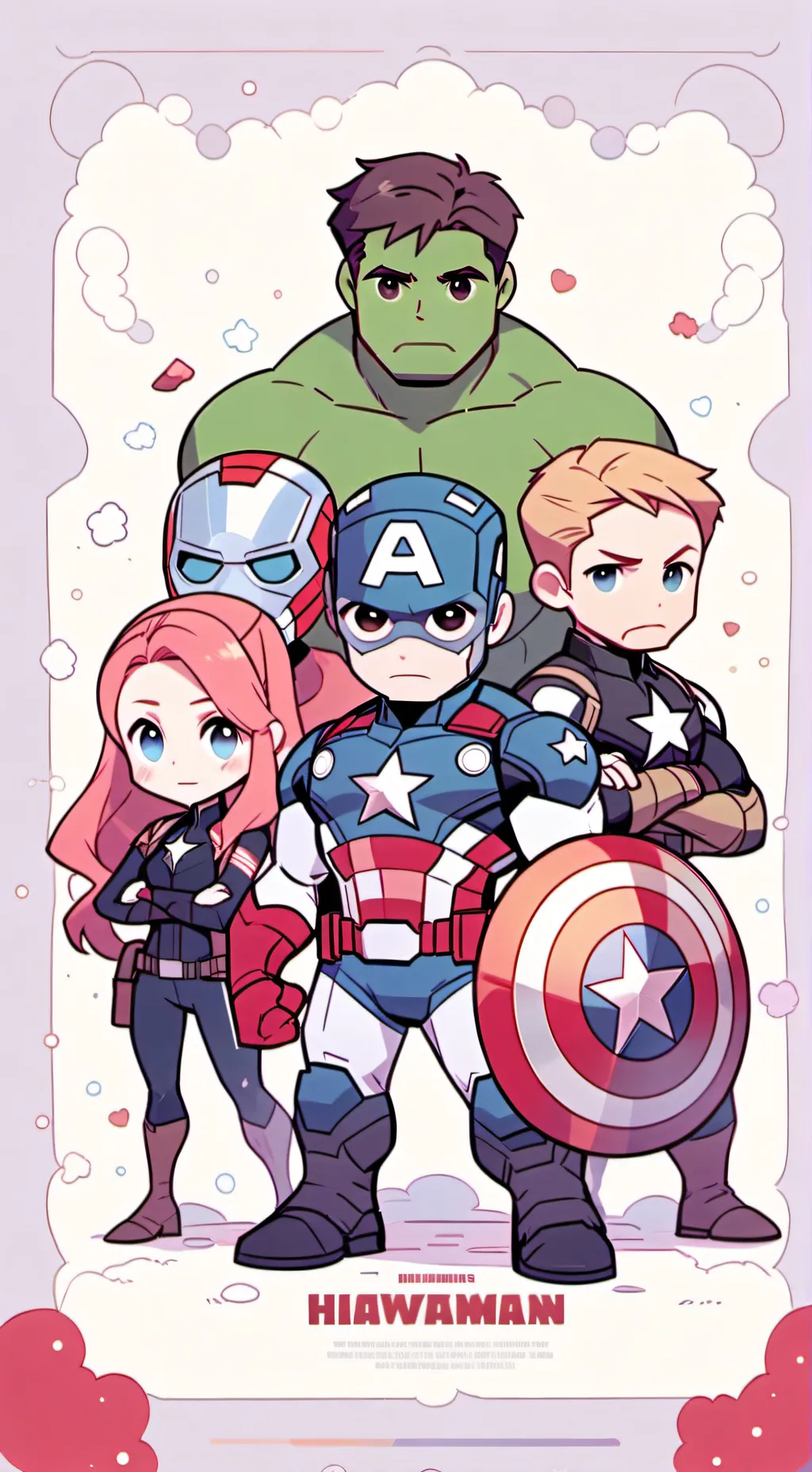 ai character: Avengers  background