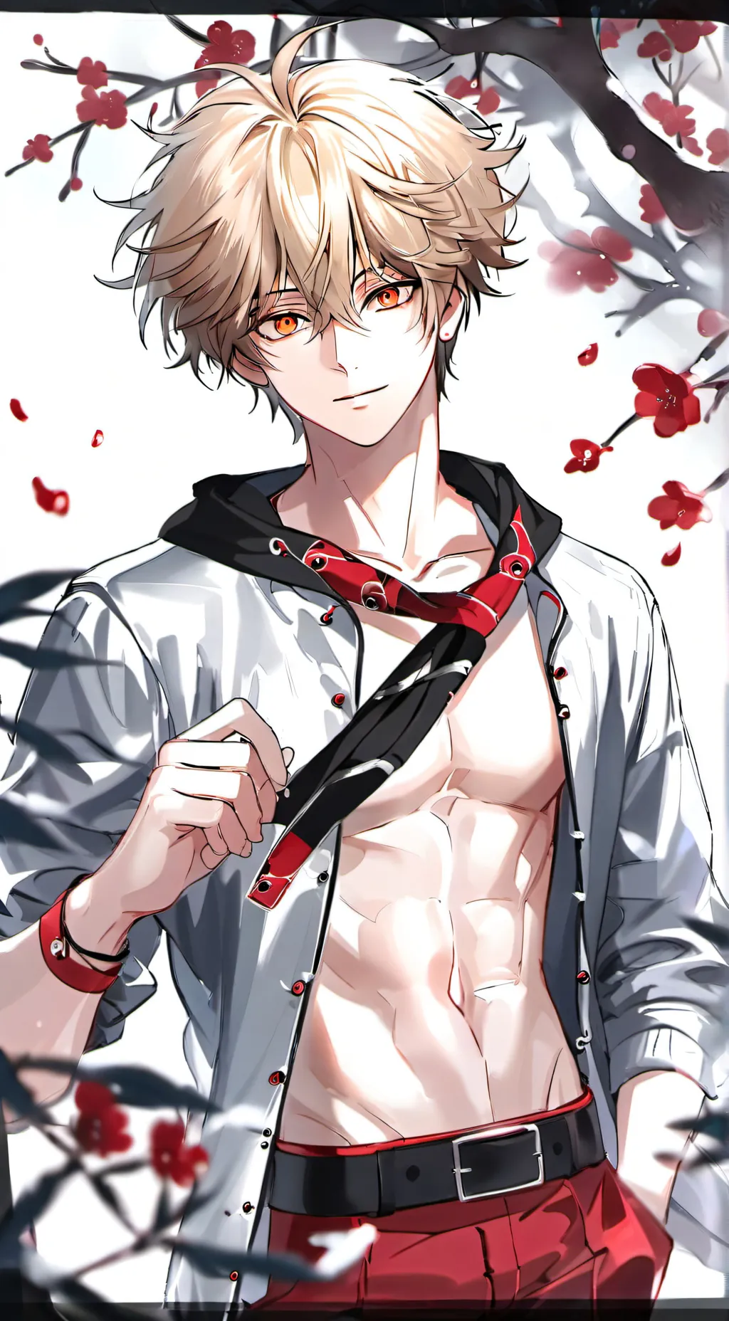 ai character: Katsuki Bakugo  background