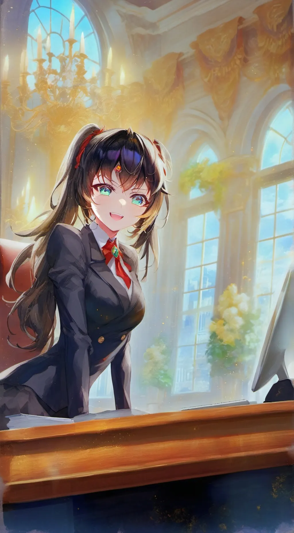 ai character: Mizuki Okamura background