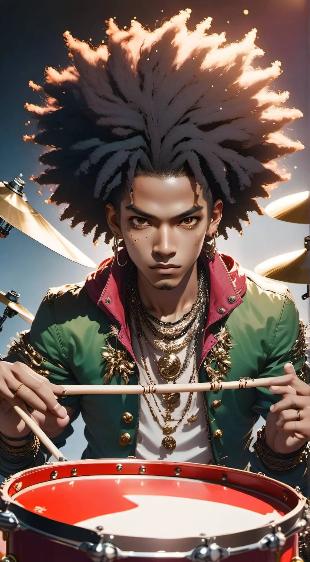 ai character: Rival Drummer Milo background