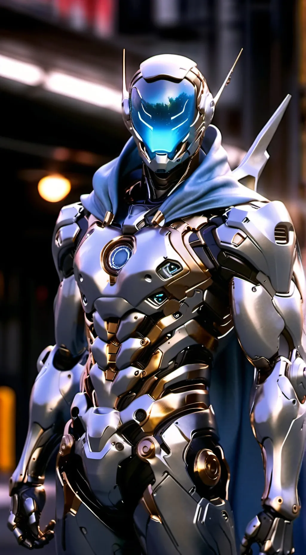 ai character: Cyberpunk background