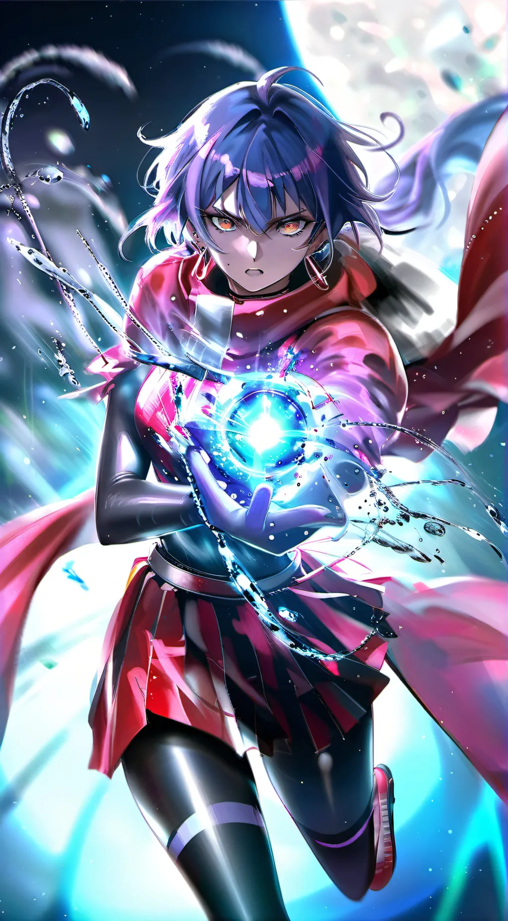 ai character: violet  background