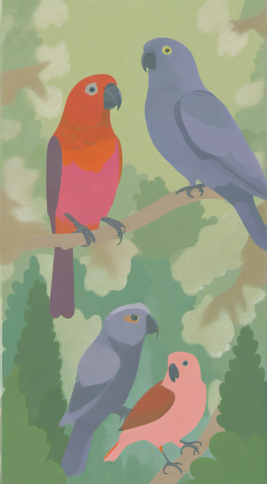 ai character: pandilla de loro background