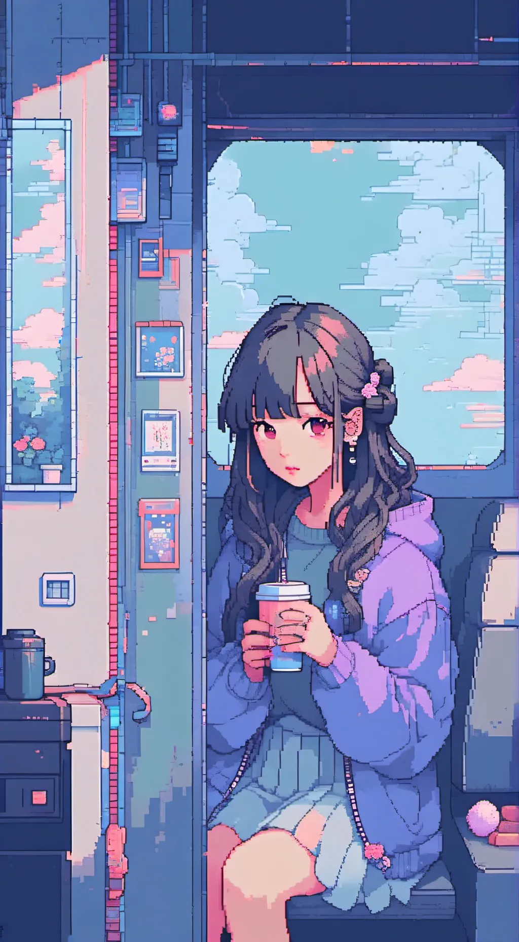 ai character: kiss off life background