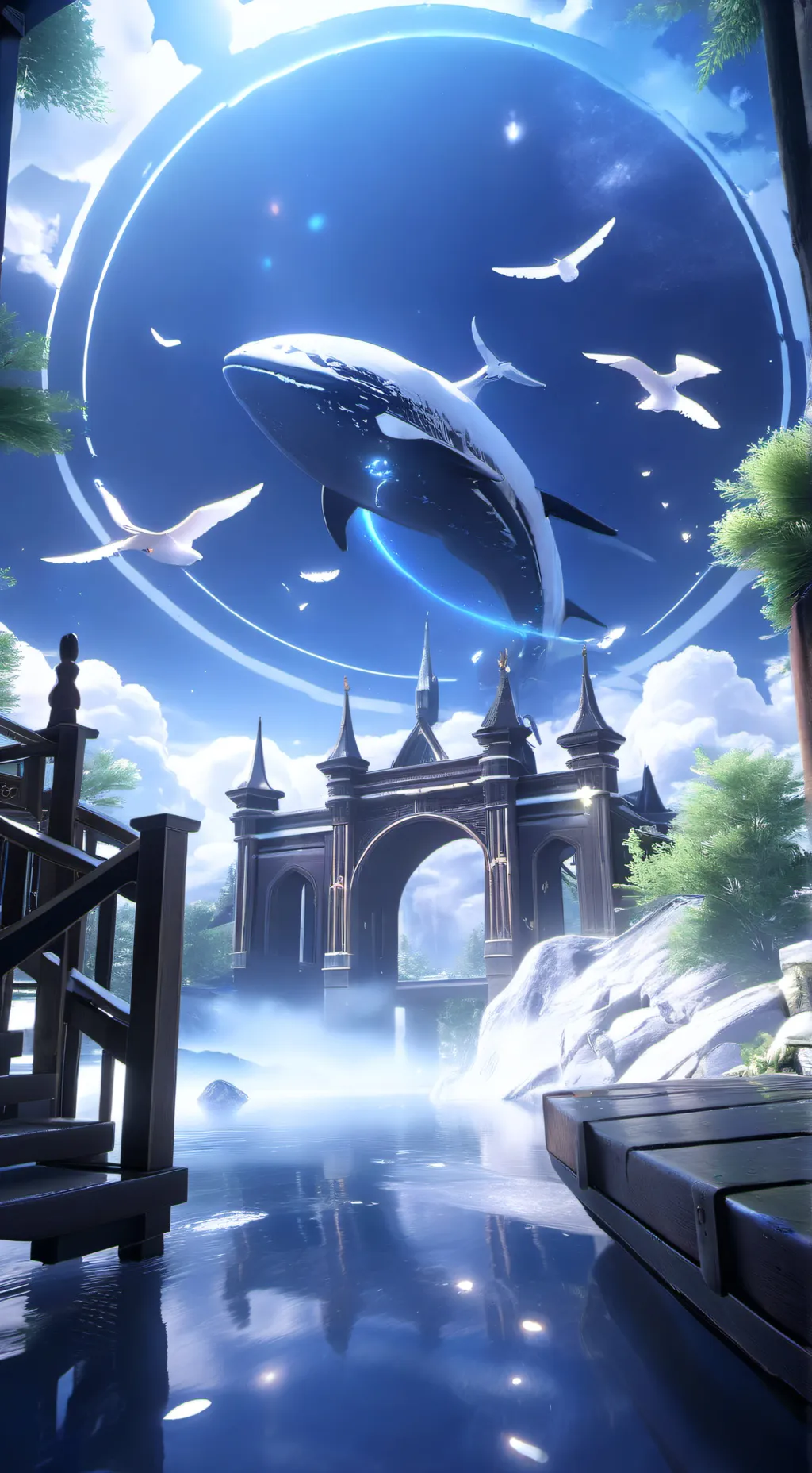 ai character: funbot  x wenda background