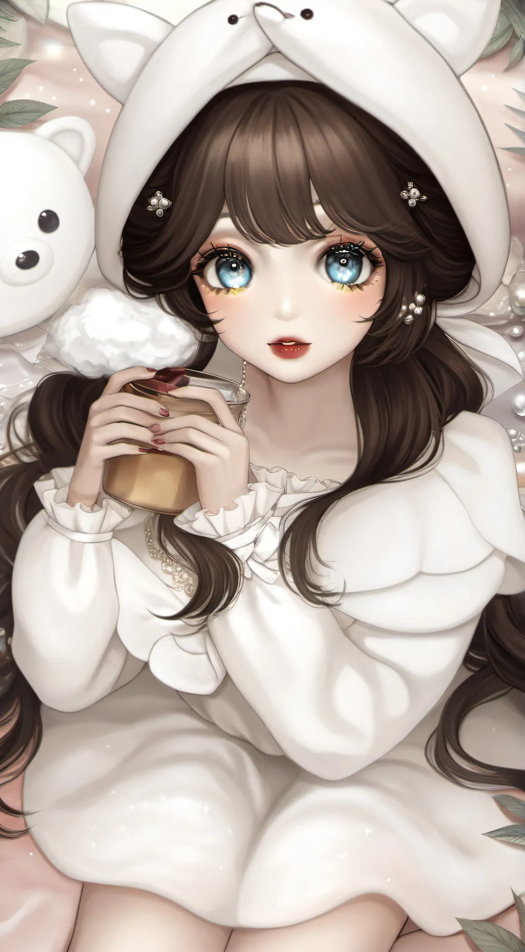 ai character: Oso de alma gemela background