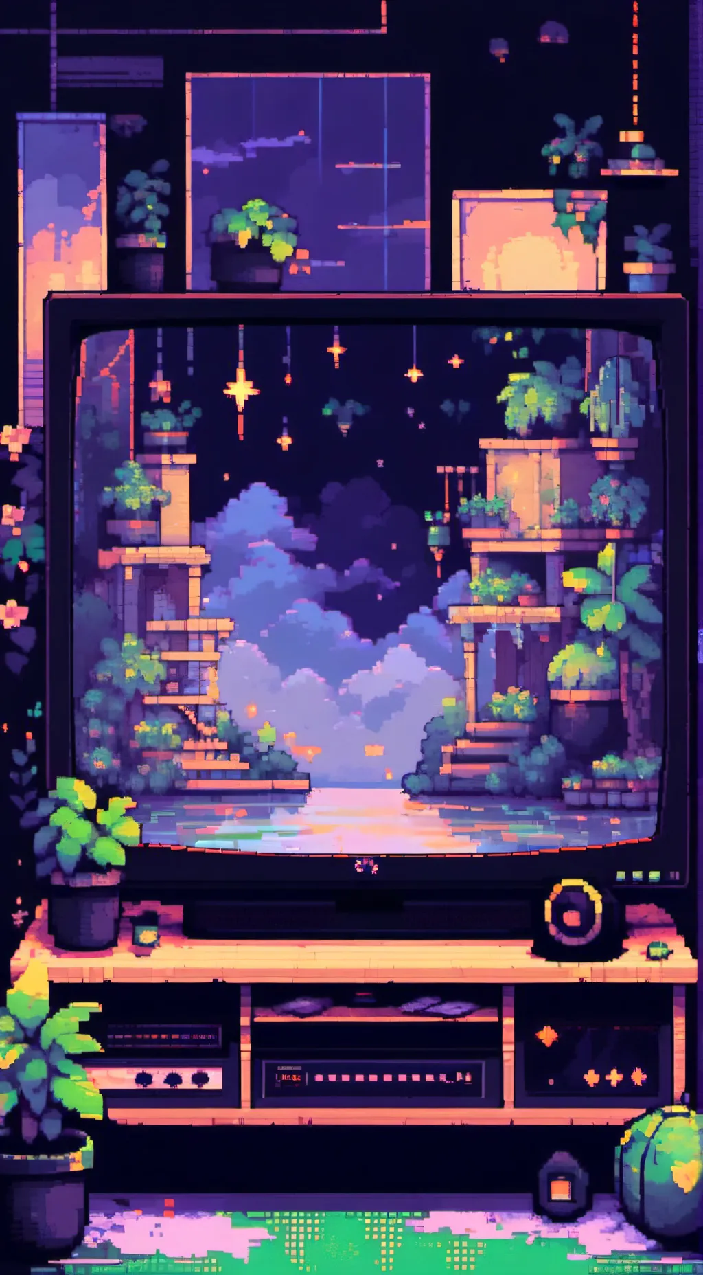 ai character: 🟩💚-vee-🟩💚 background