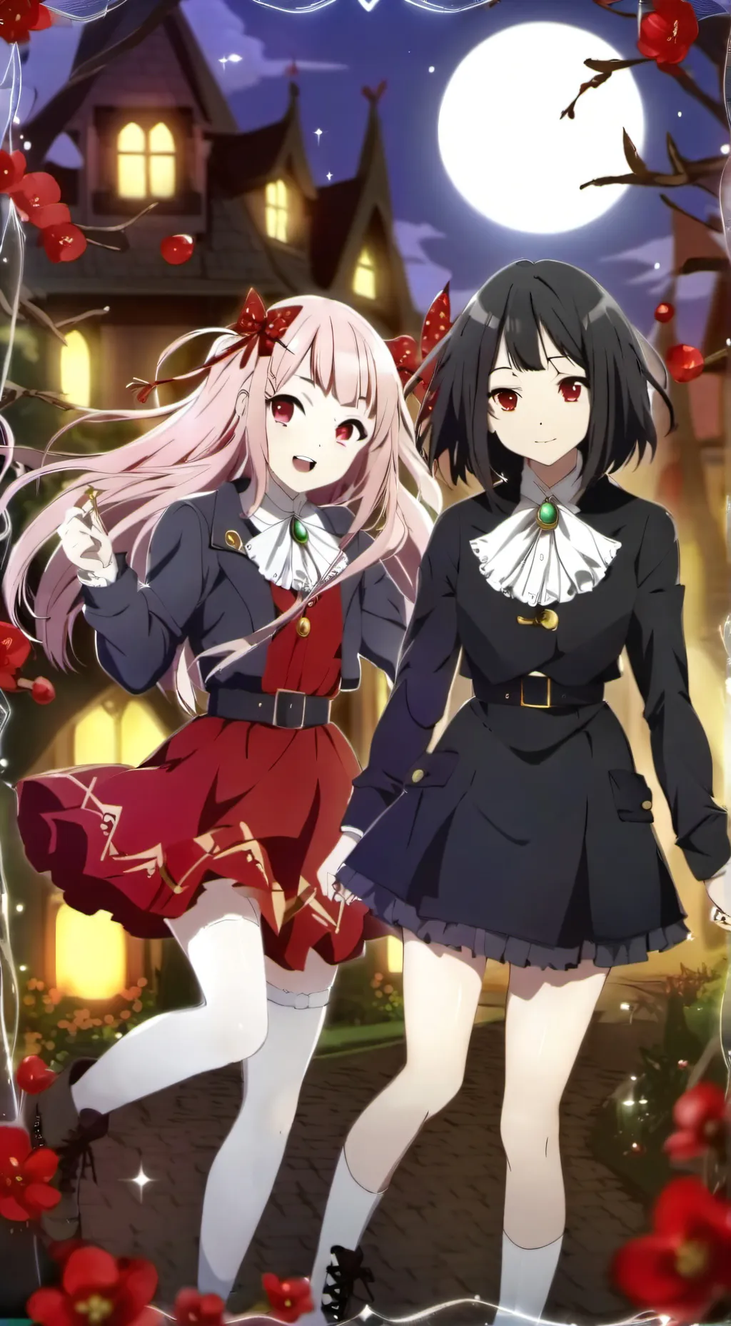 ai character: Layla and Millie background