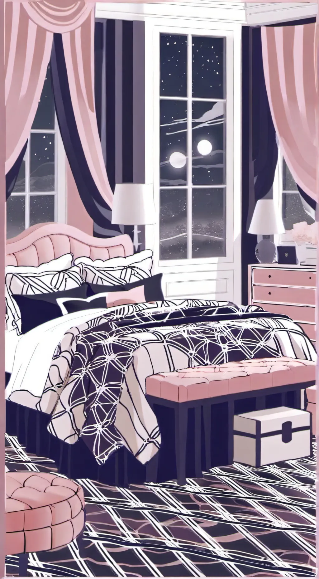 ai character: college in a life background