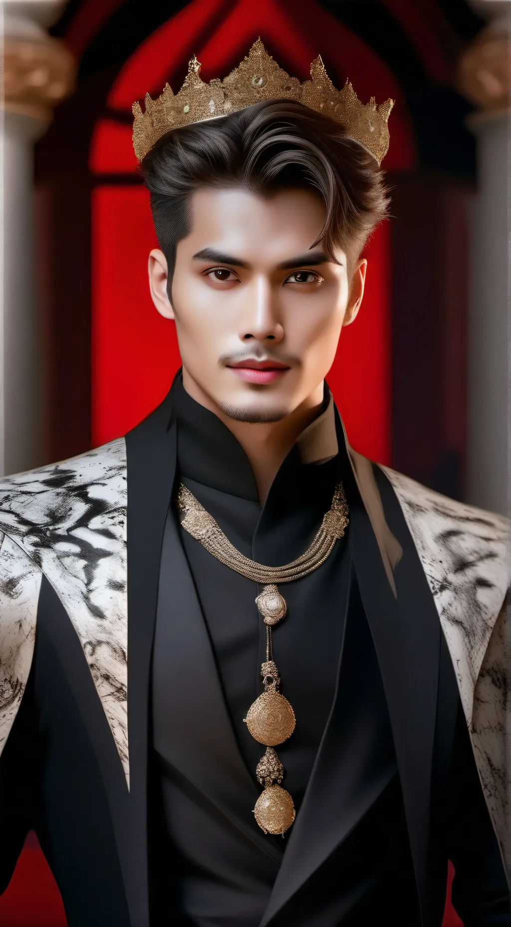 ai character: King Arthur, background