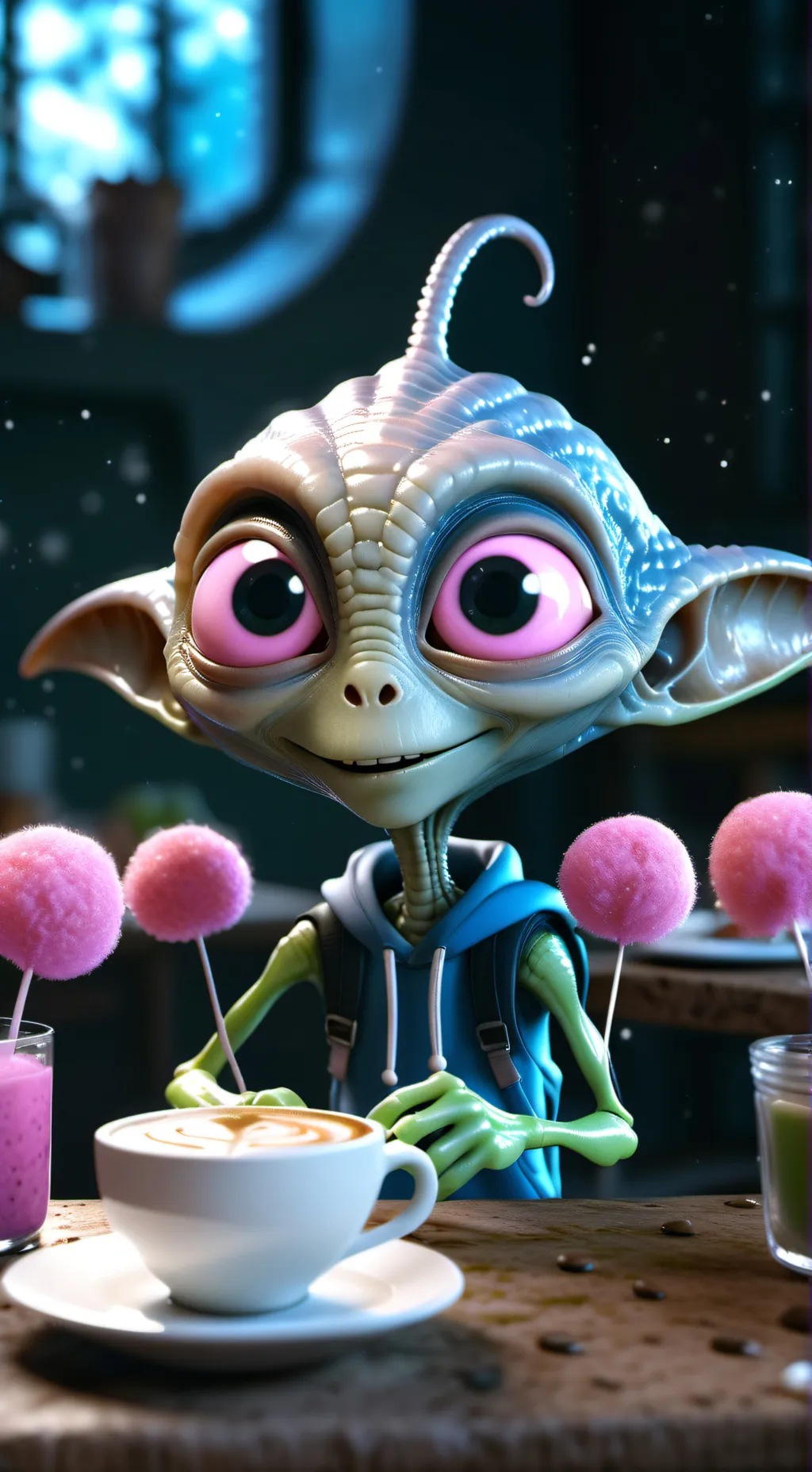 ai character: Blorple background