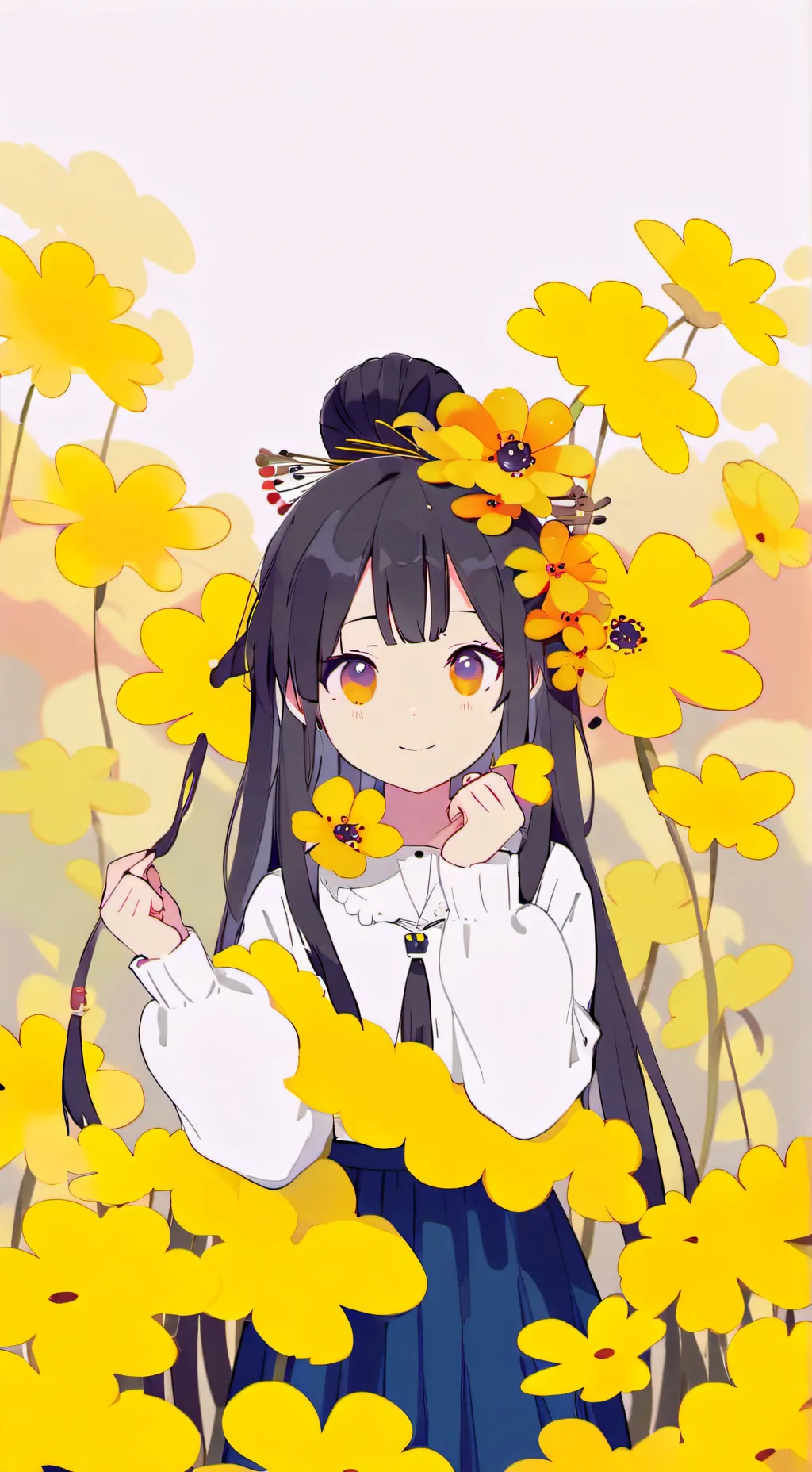 ai character: Sun background