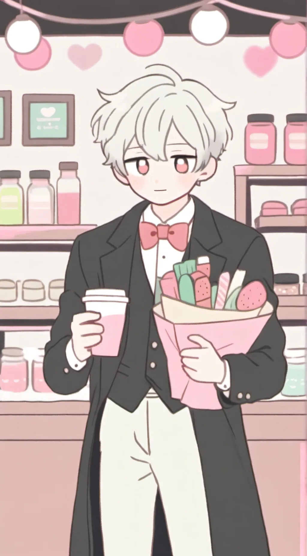 ai character: Dandy x Astro background