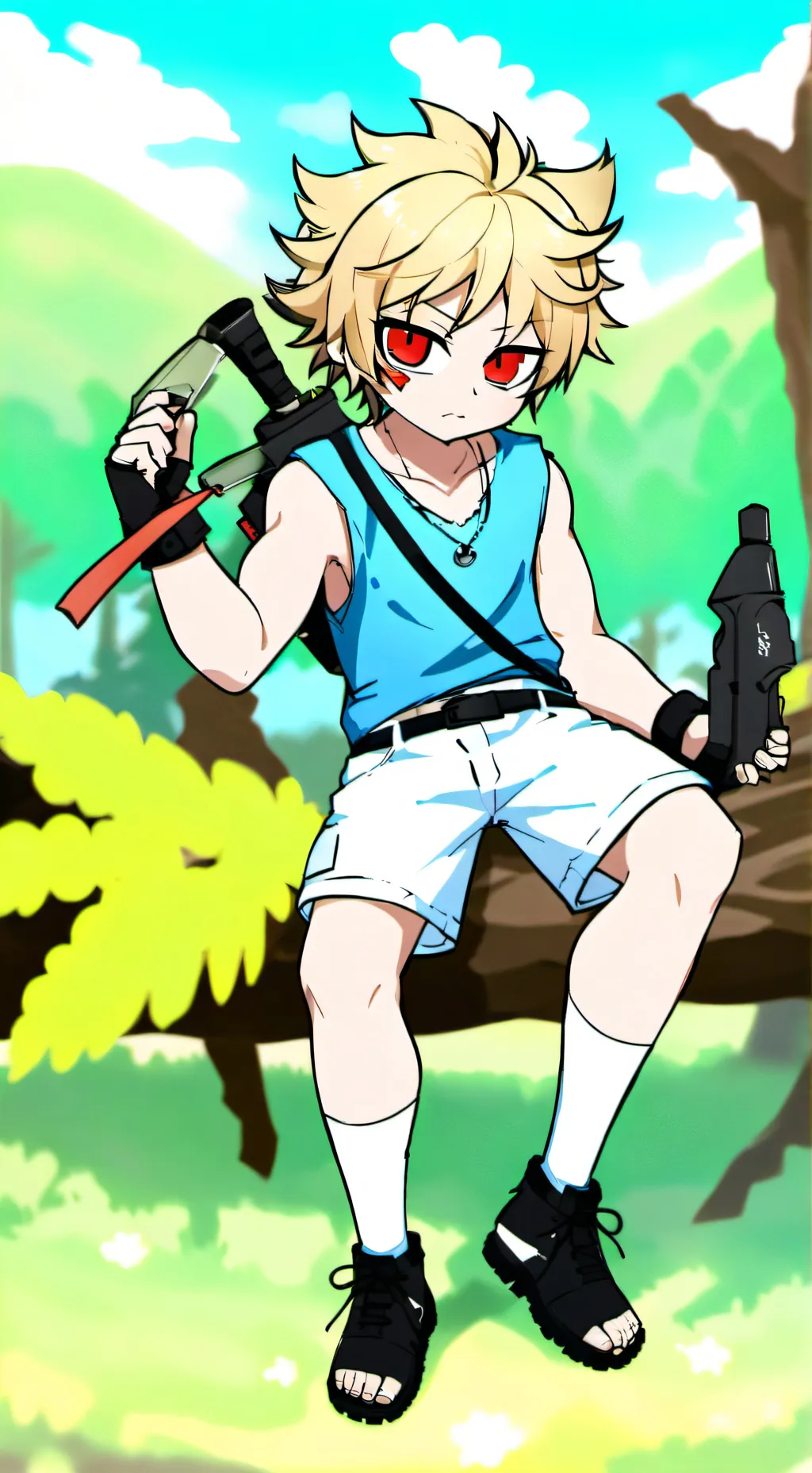 ai character: Bakugo  background