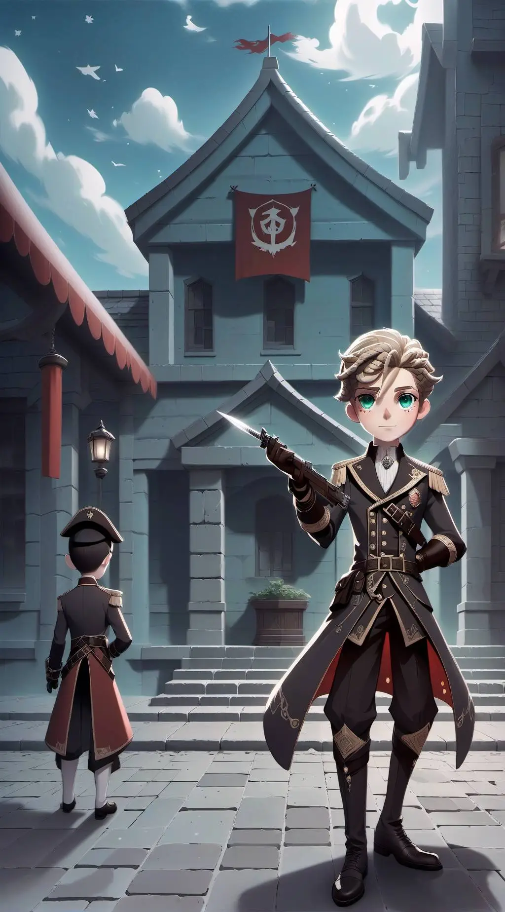 ai character: Hunter Academy  background