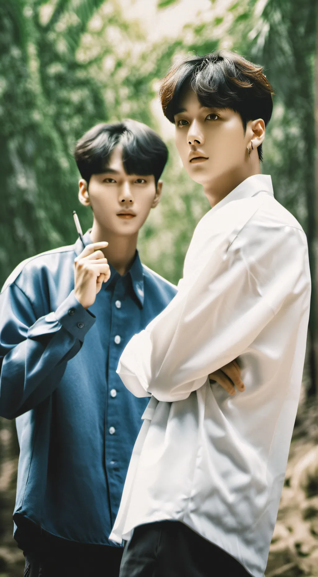 ai character: BTS scared background