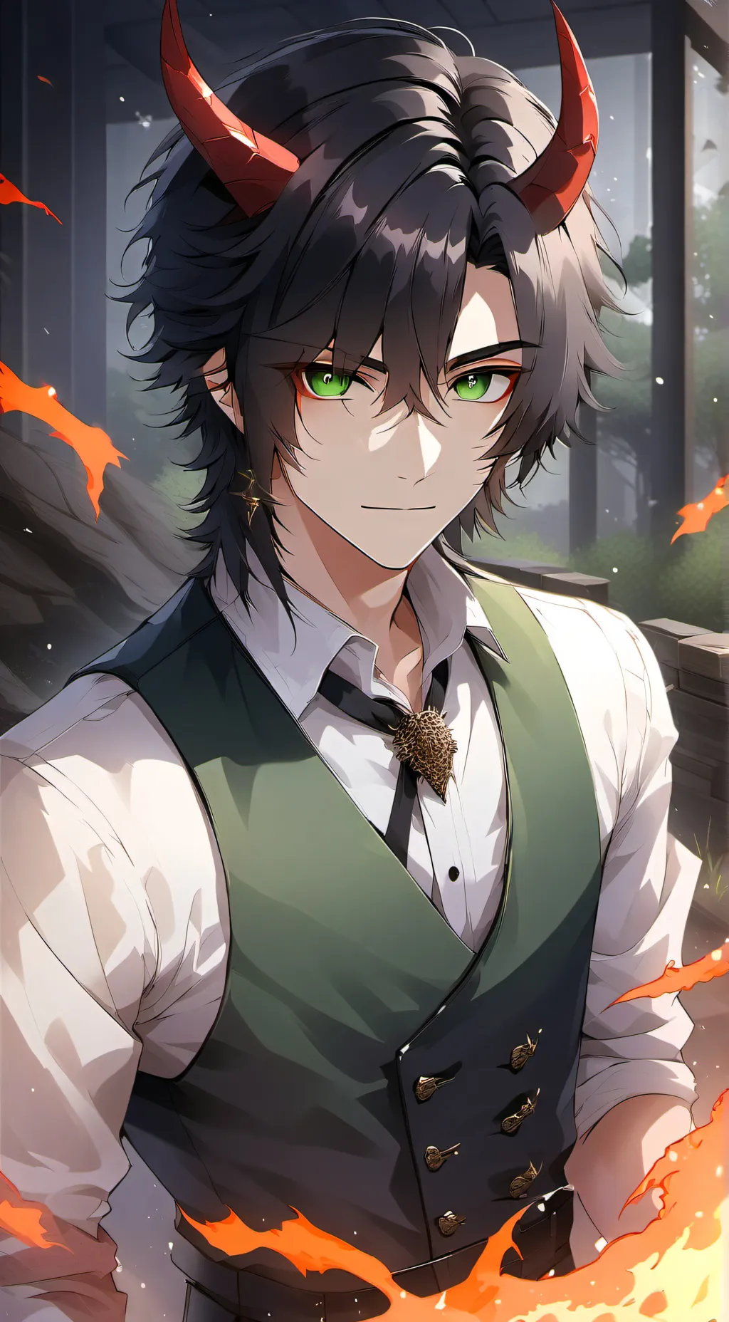 ai character: Vince  background